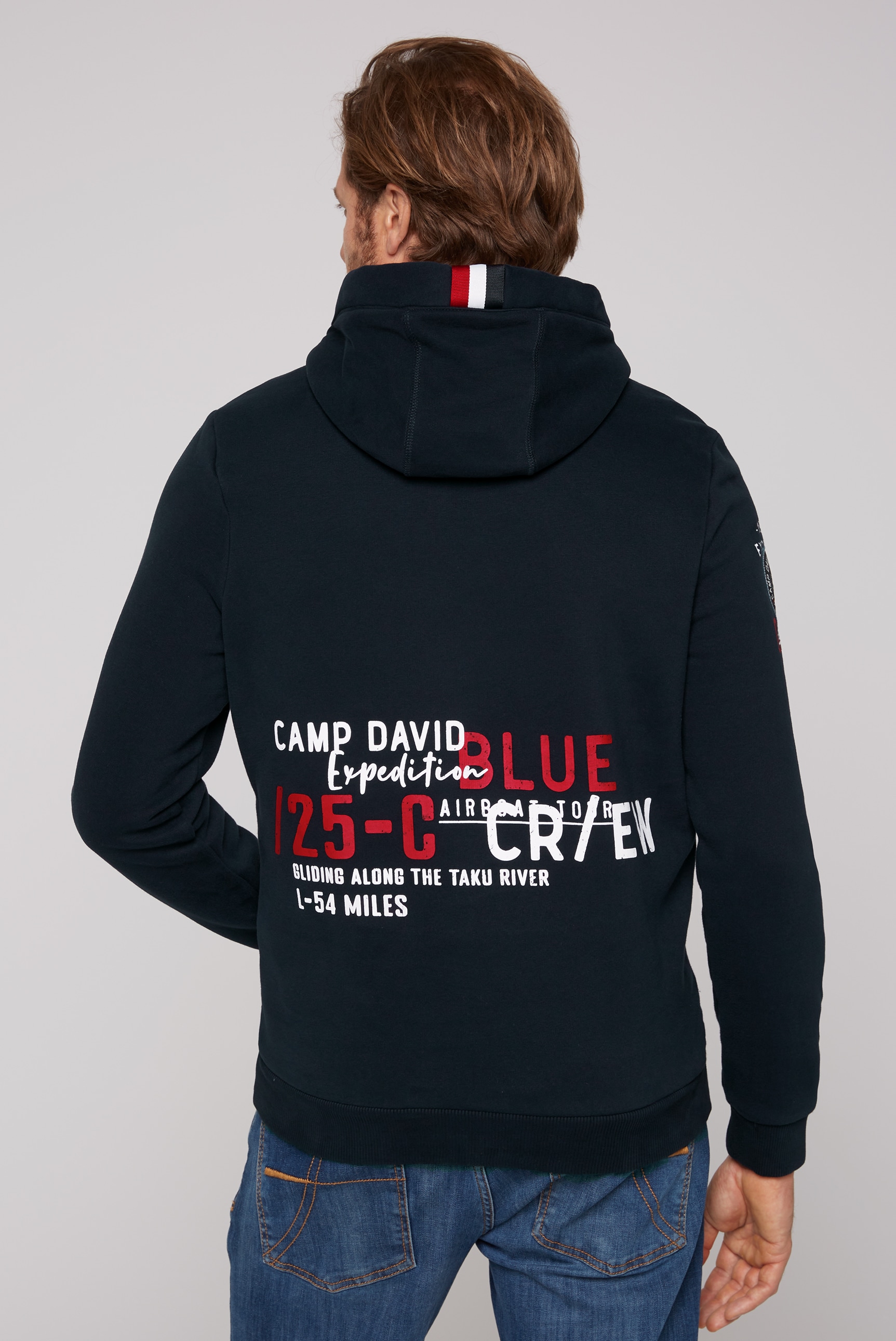 OTTO bei bestellen mit DAVID CAMP Label-Applikationen Kapuzensweatshirt, online