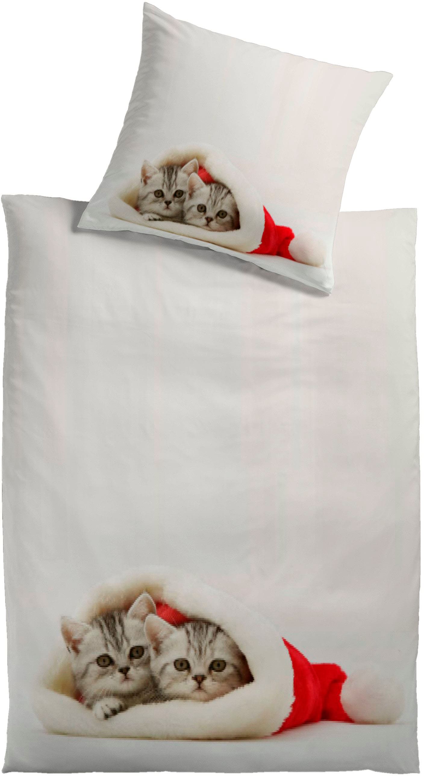 KiNZLER Bettwäsche »Katzenmotiv«, (2 tlg.), Baumwoll-Renforcé online aus OTTO bei