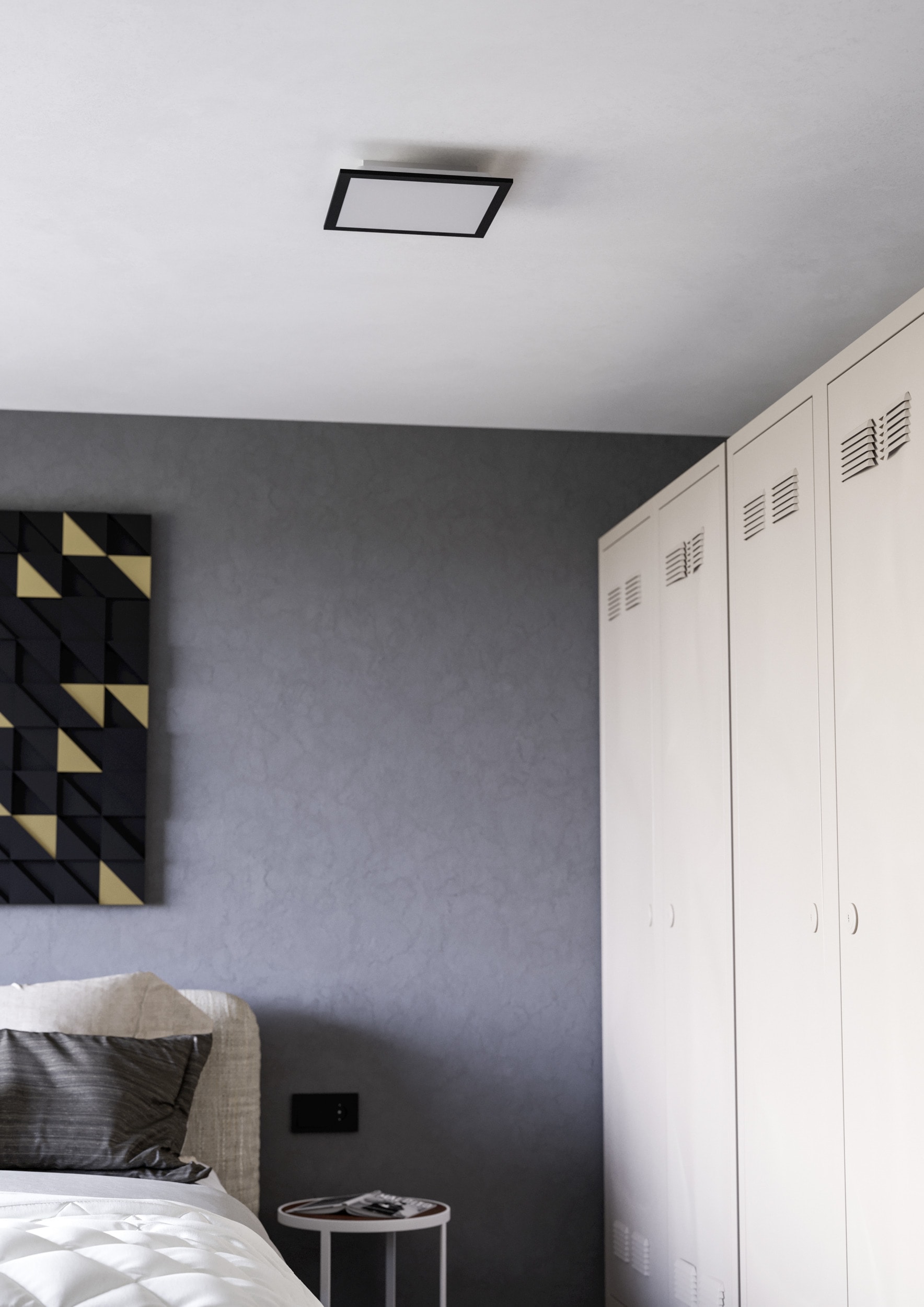 EGLO LED Deckenleuchte »MORADILLO-Z Deckenlampe - Stahl - LED - 14W - IP20« LED-Modul 1 Stk. Kaltweiß | Neutralweiß | RGB | Warmweiß Wohzimmerlampe, Esszimmerlampe, Schlafzimmer, L29,5 x B29,5 x H6,1 cm