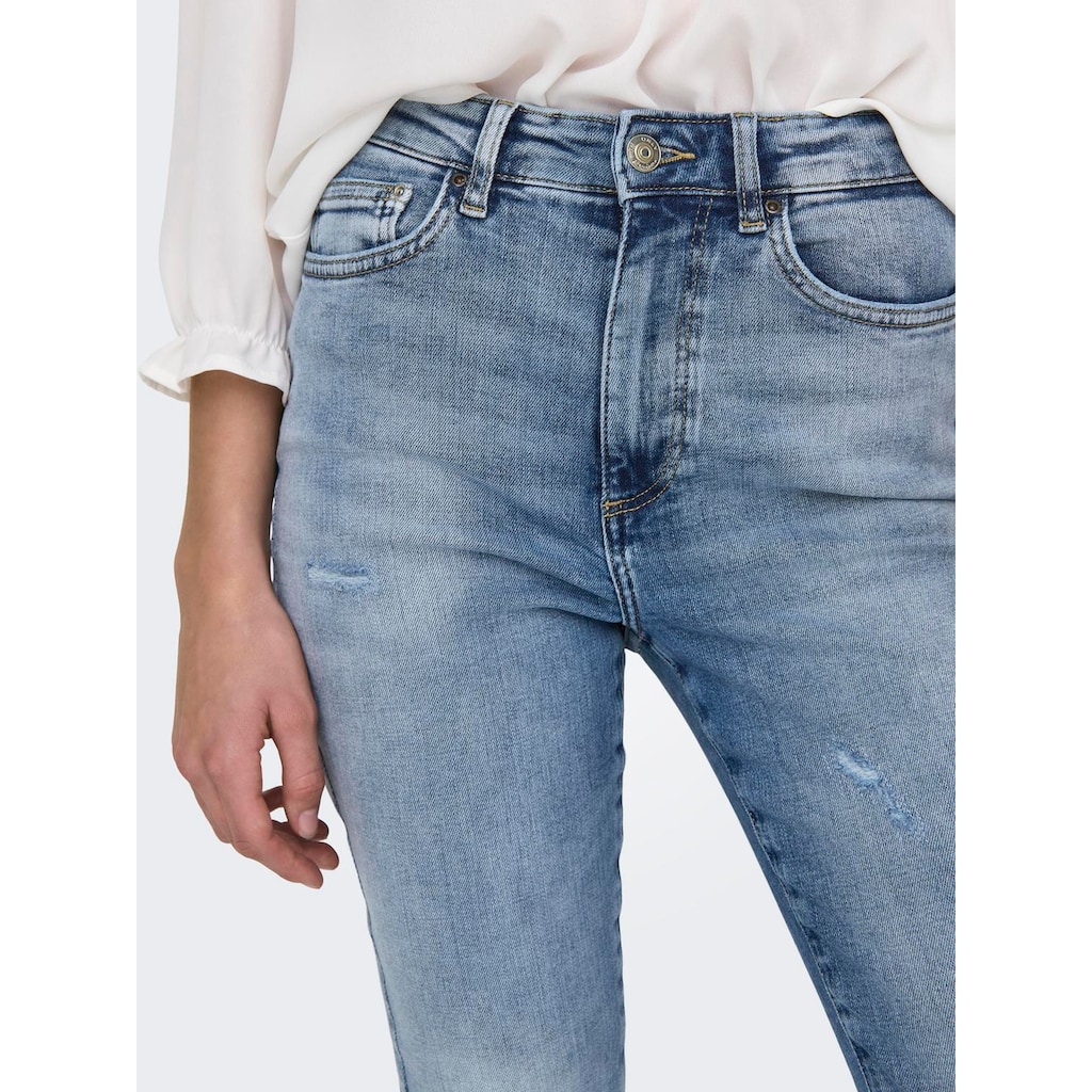 ONLY Skinny-fit-Jeans »ONLFOREVER ICON HW SK LAK DNM GEN476NOOS«, mit Destroyed Effekt