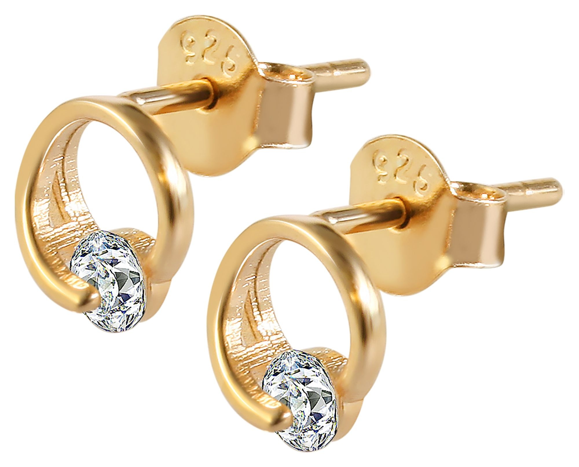 Adelia´s Paar Ohrstecker »Damen Ohrringe ¿ Ohrstecker aus 925 Silber mit Zirkonia«