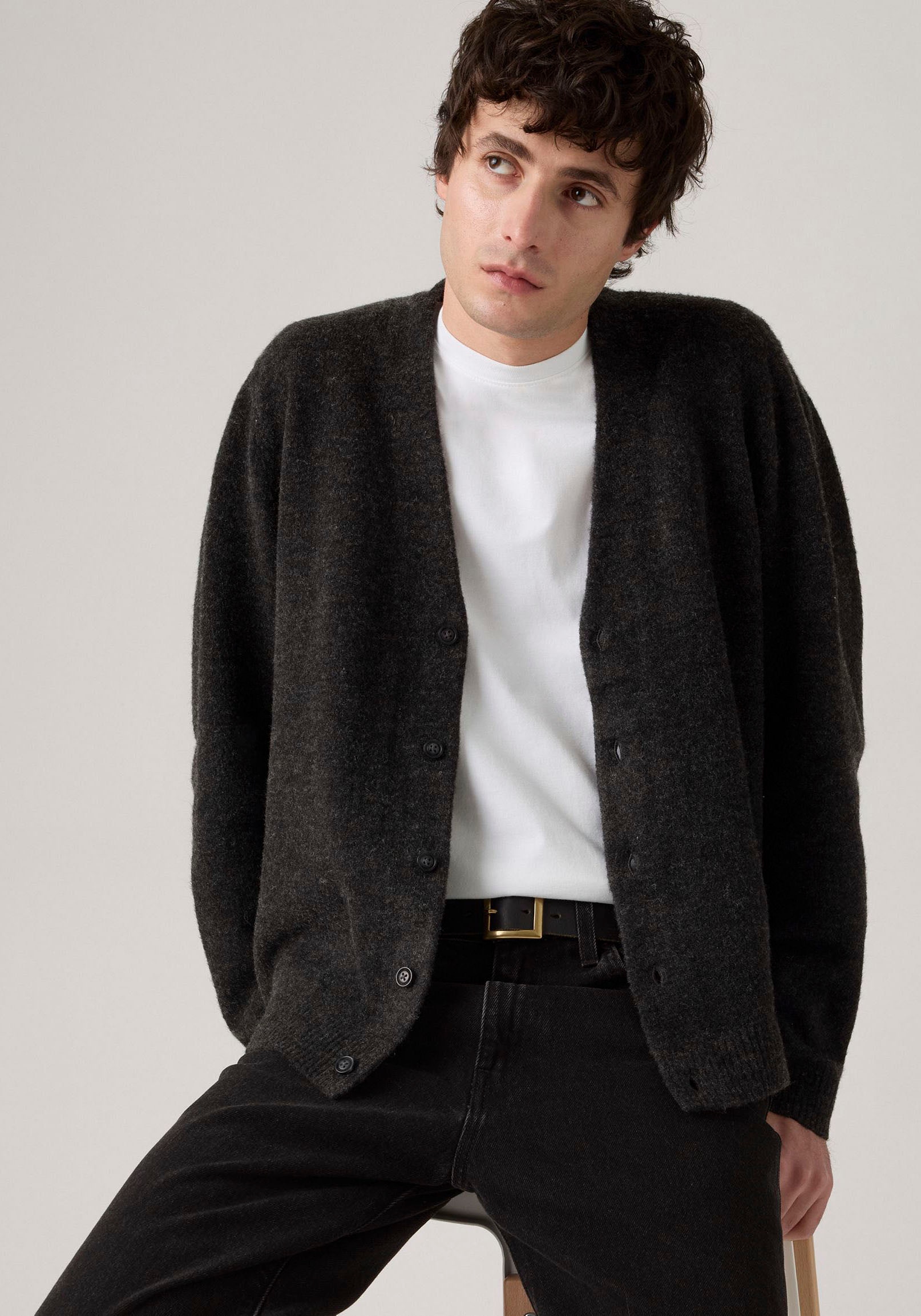 Levi's® Strickjacke, Legere Passform, pflegeleichter Materialmix