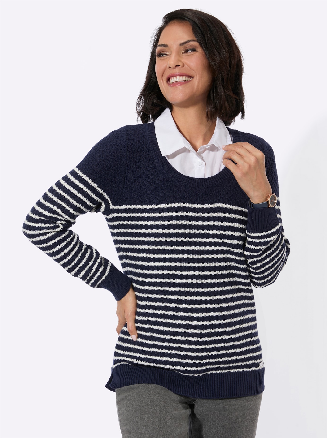 Casual Looks 2-in-1-Pullover »2-in-1-Pullover«