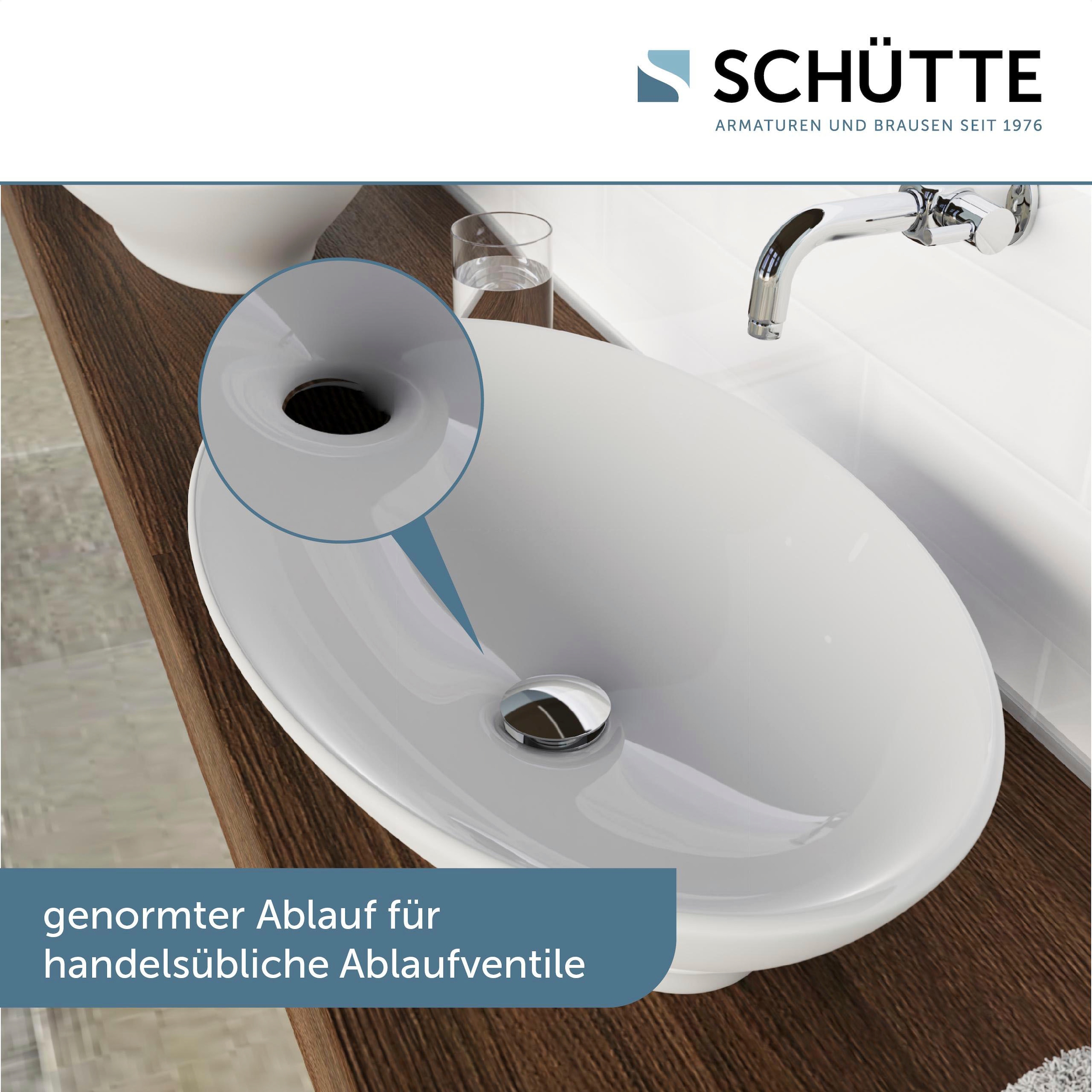 Schütte Aufsatzwaschbecken »TASSONI BOWL«, hochwertiger, glatter Glanzoberfläche