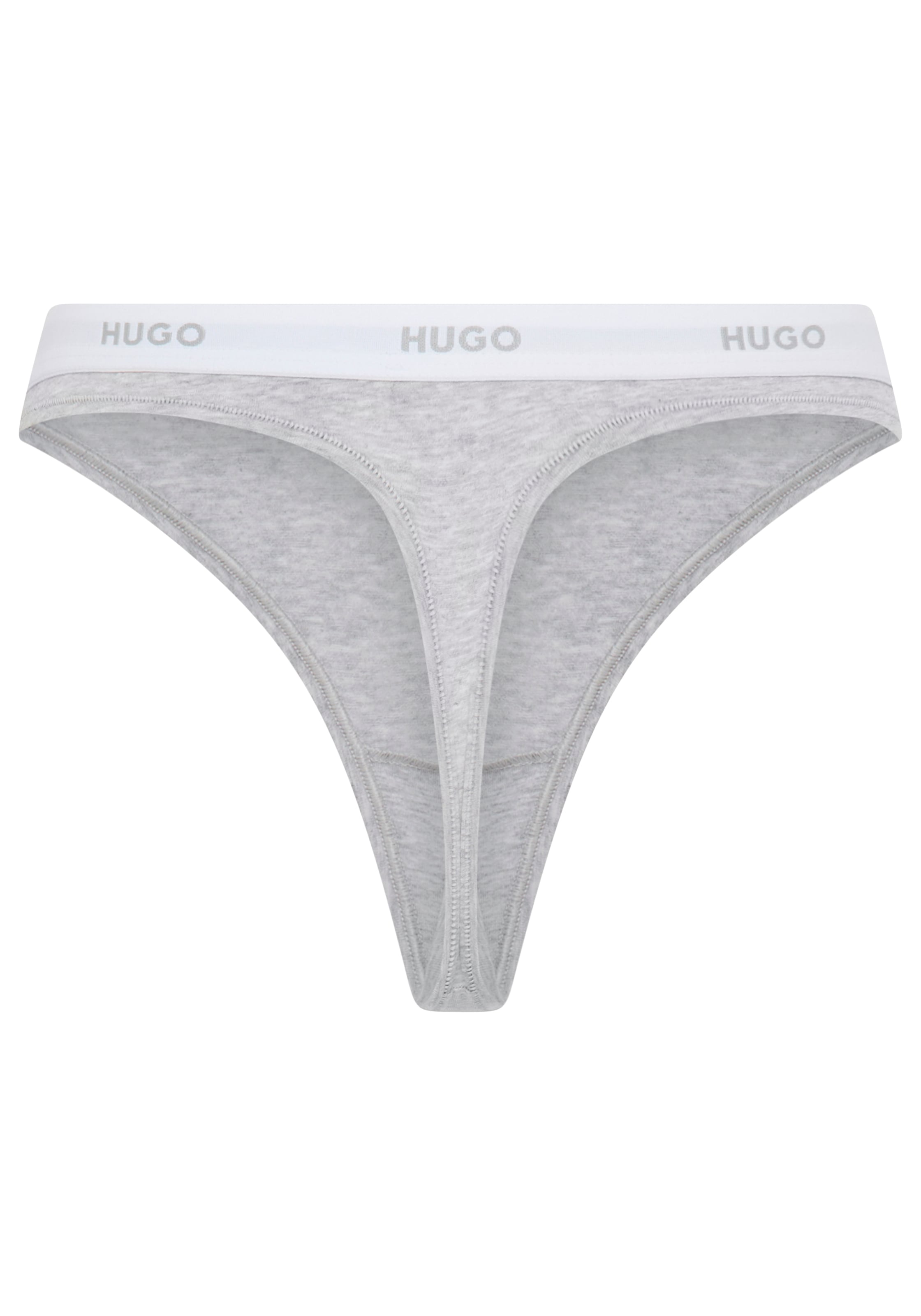 HUGO Underwear String »ID« aus Stretch-Baumwolle mit Logos am Bund