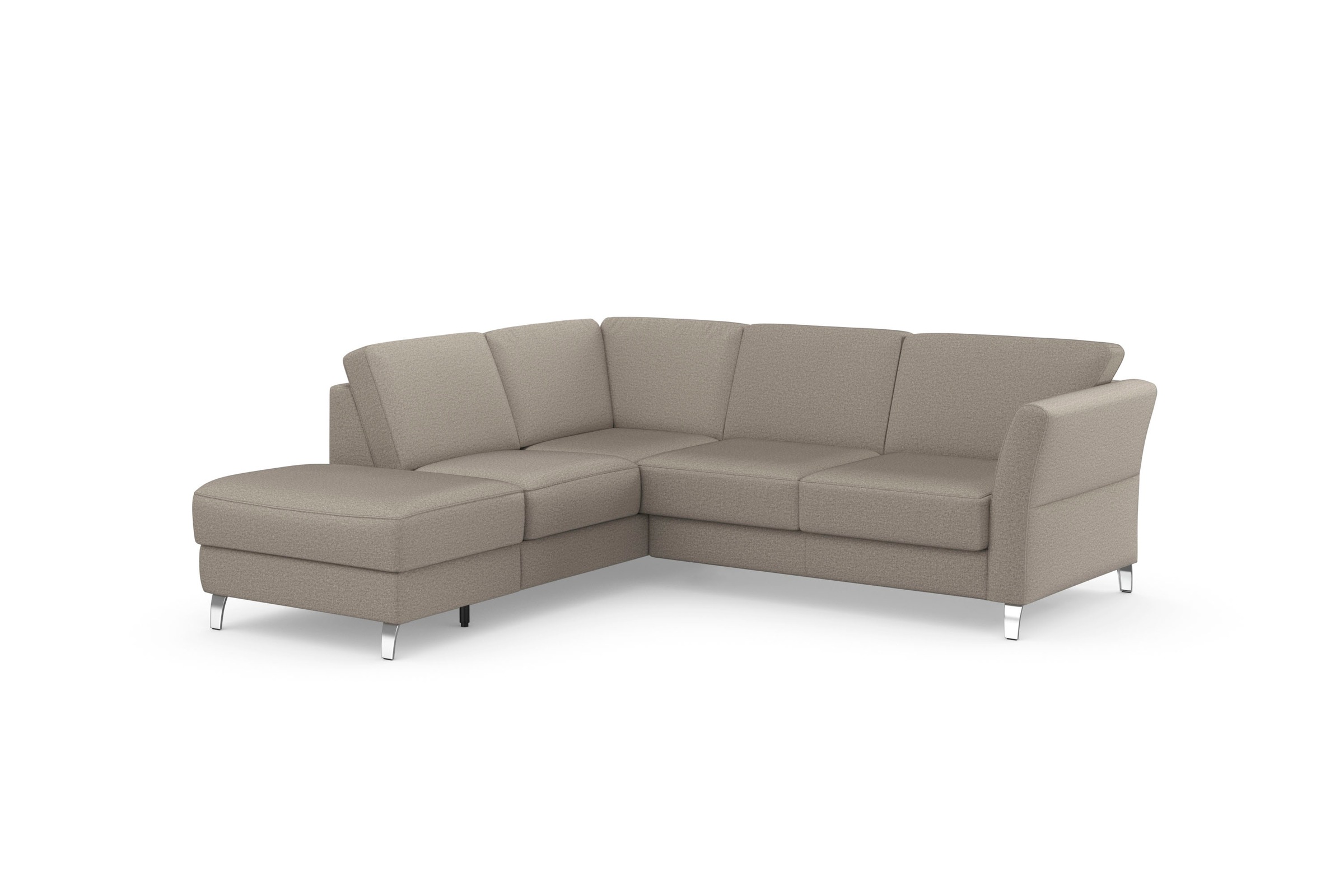 sit&more Ecksofa »Visby L-Form«, Wahlweise mit Bettfunktion und Stauraum, frei im Raum stellbar