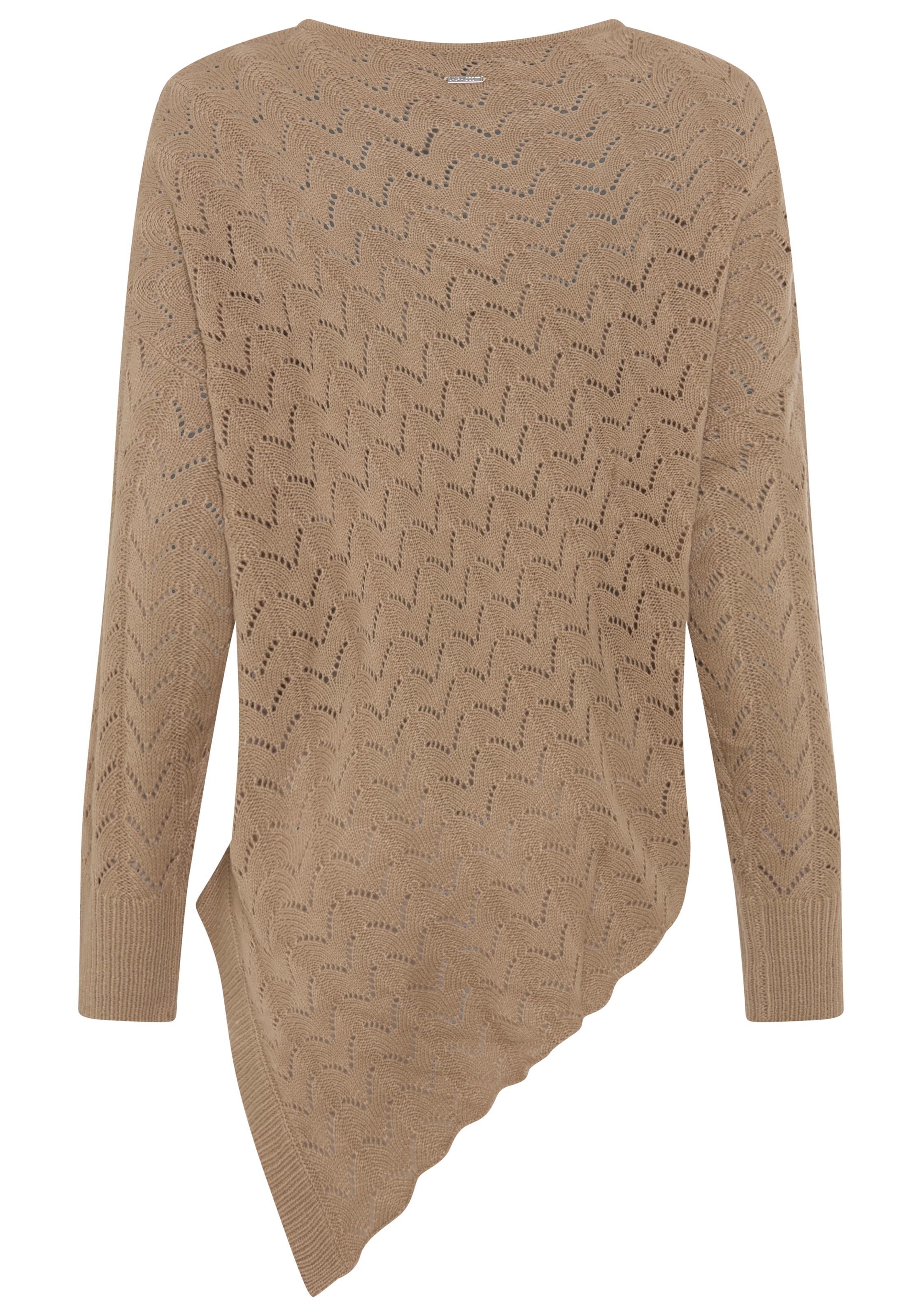 Laura Scott Ajourpullover »mit oversize-Passform und Fledermausärmeln« mit moderner, asymmetrischer Passform