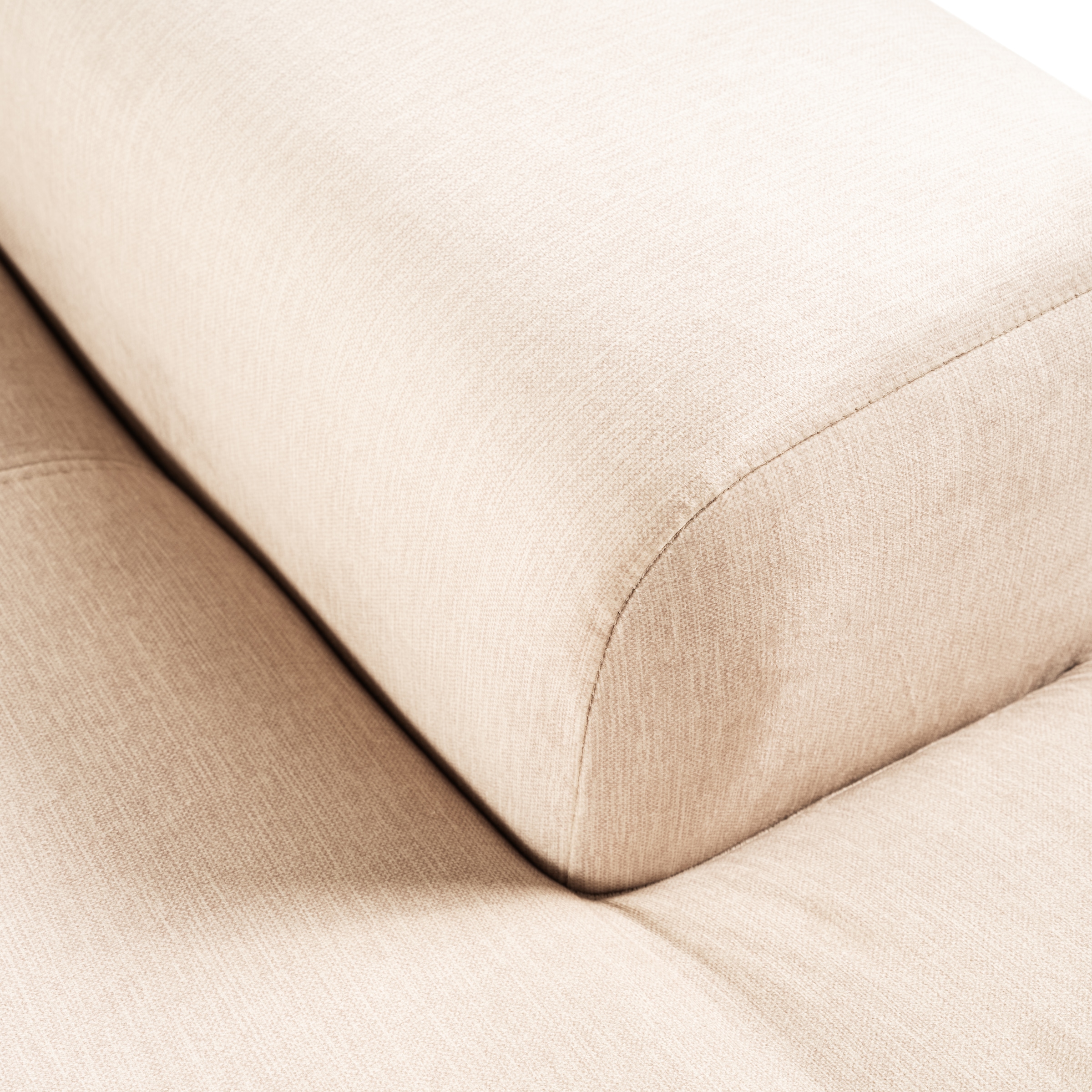 WERK2 Ecksofa »Zeus-L modern und zeitlos, Breite 253cm, bequemes Sofa«, Curvy Trend Ecksofa mit urbaner Optik