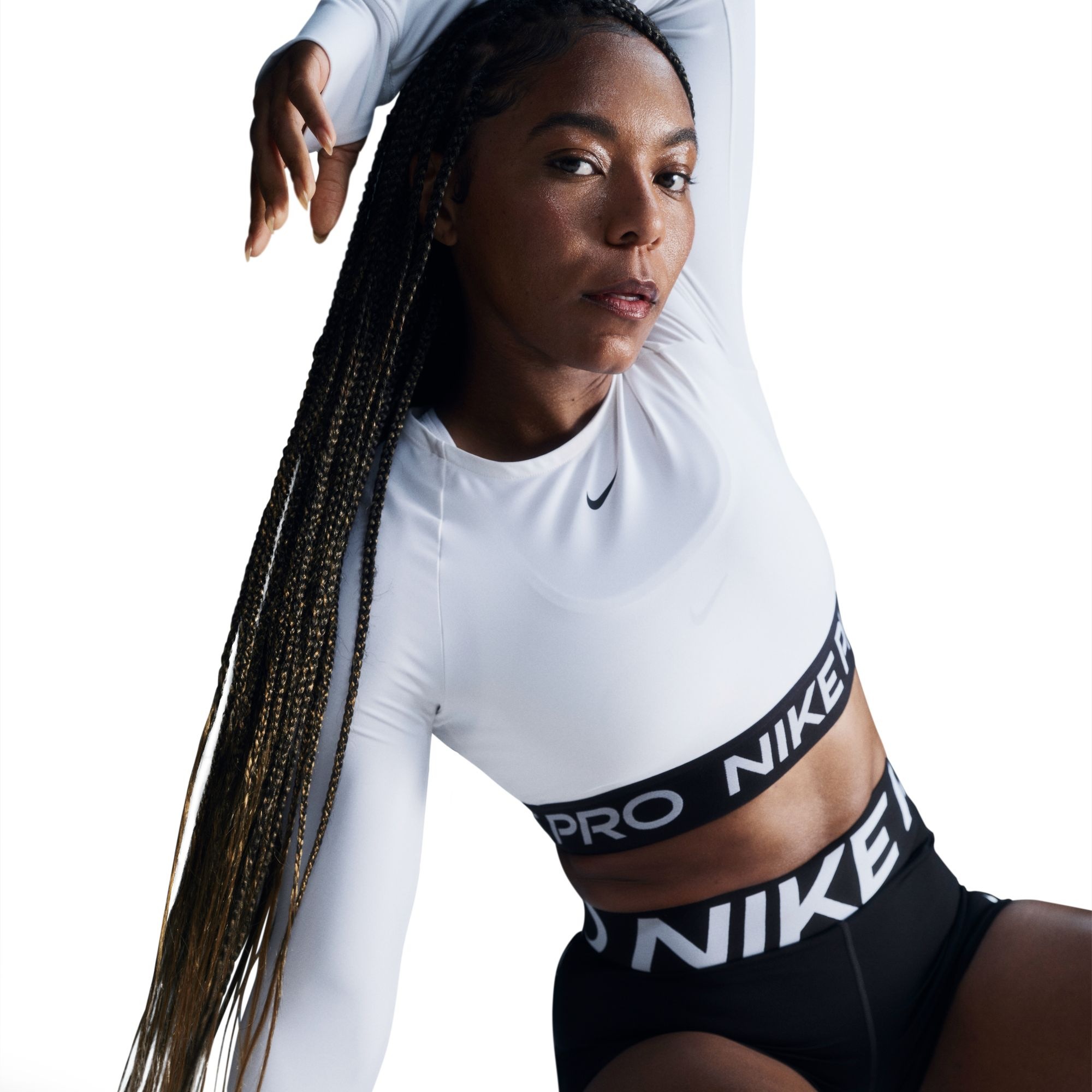 Nike Funktionsshirt »NIKE PRO DF 365 CROP LS« Rundhalsausschnitt, Kurzarm, leichtes, geschmeidiges Material