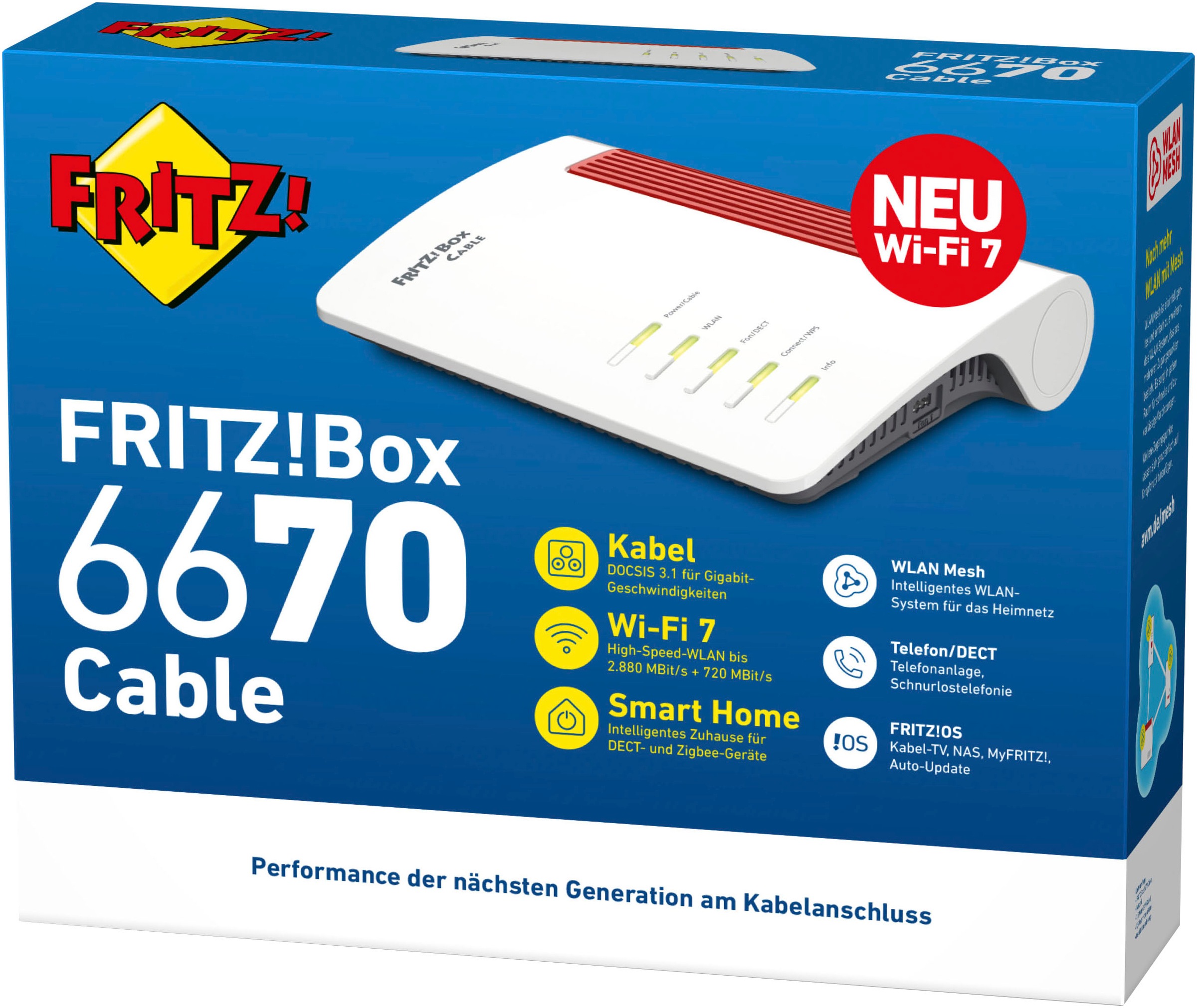 AVM WLAN-Router »AVM FRITZ!Box 6670 Cable«