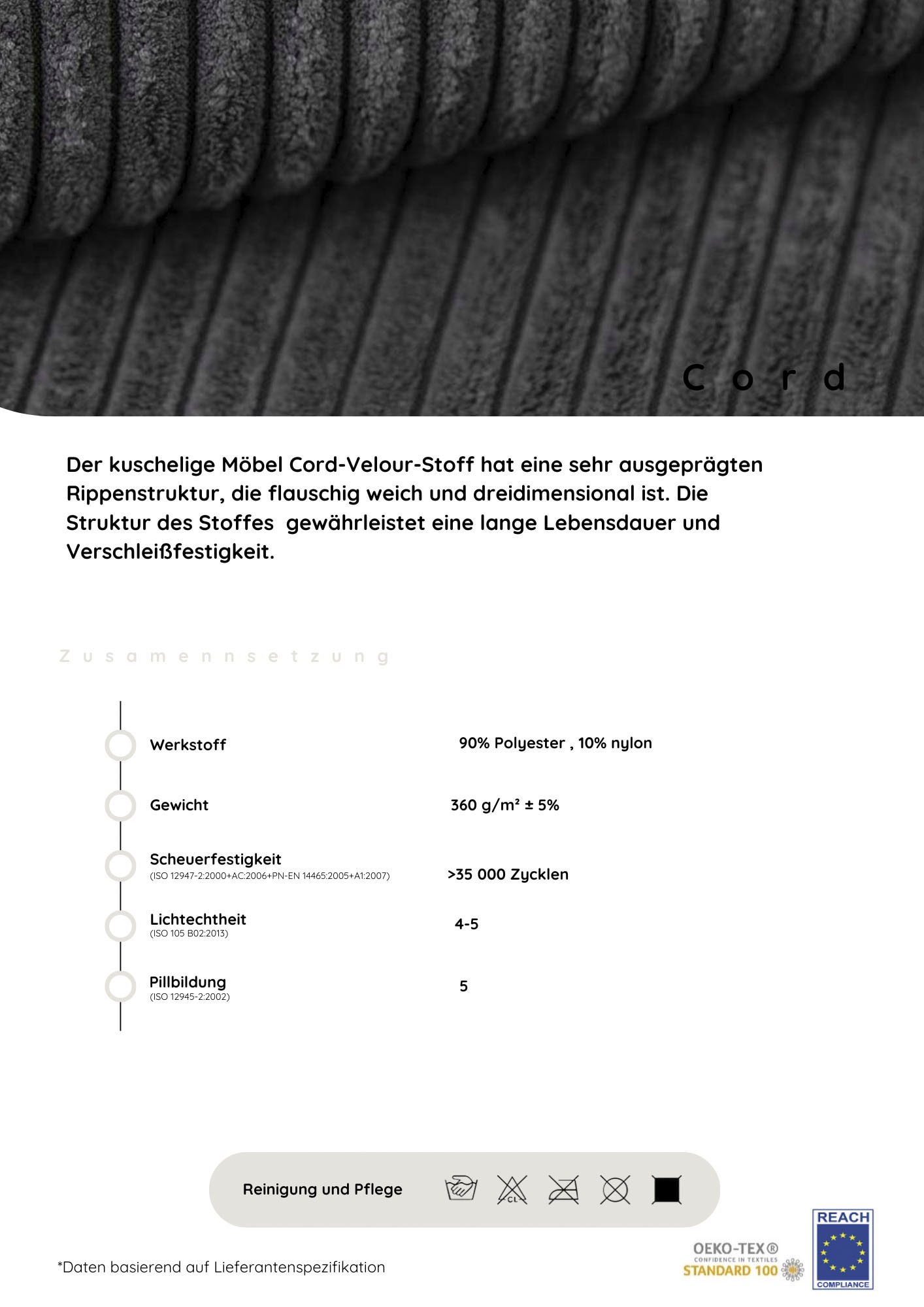 Home affaire Ecksofa »Katja«, Cord Bezug, inkl. Schlaffunktion und Stauraum