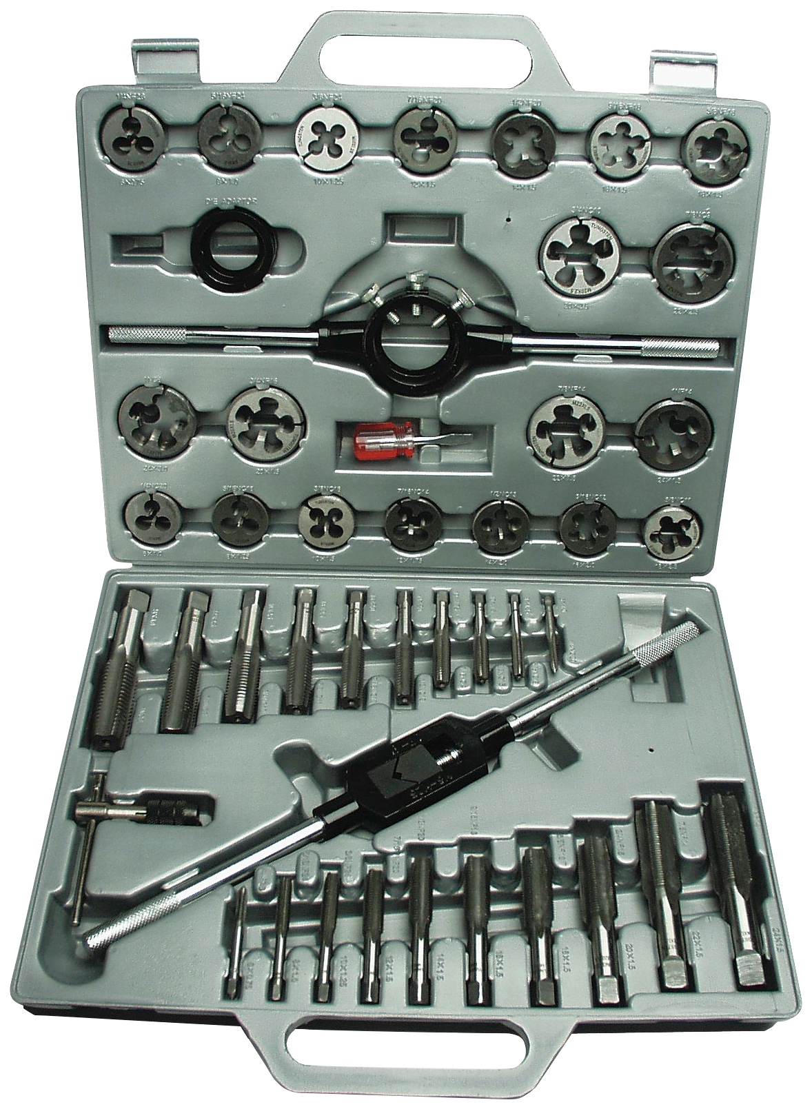 Brüder Mannesmann Werkzeuge Gewindeschneider, (Set, 45 tlg.), im Koffer