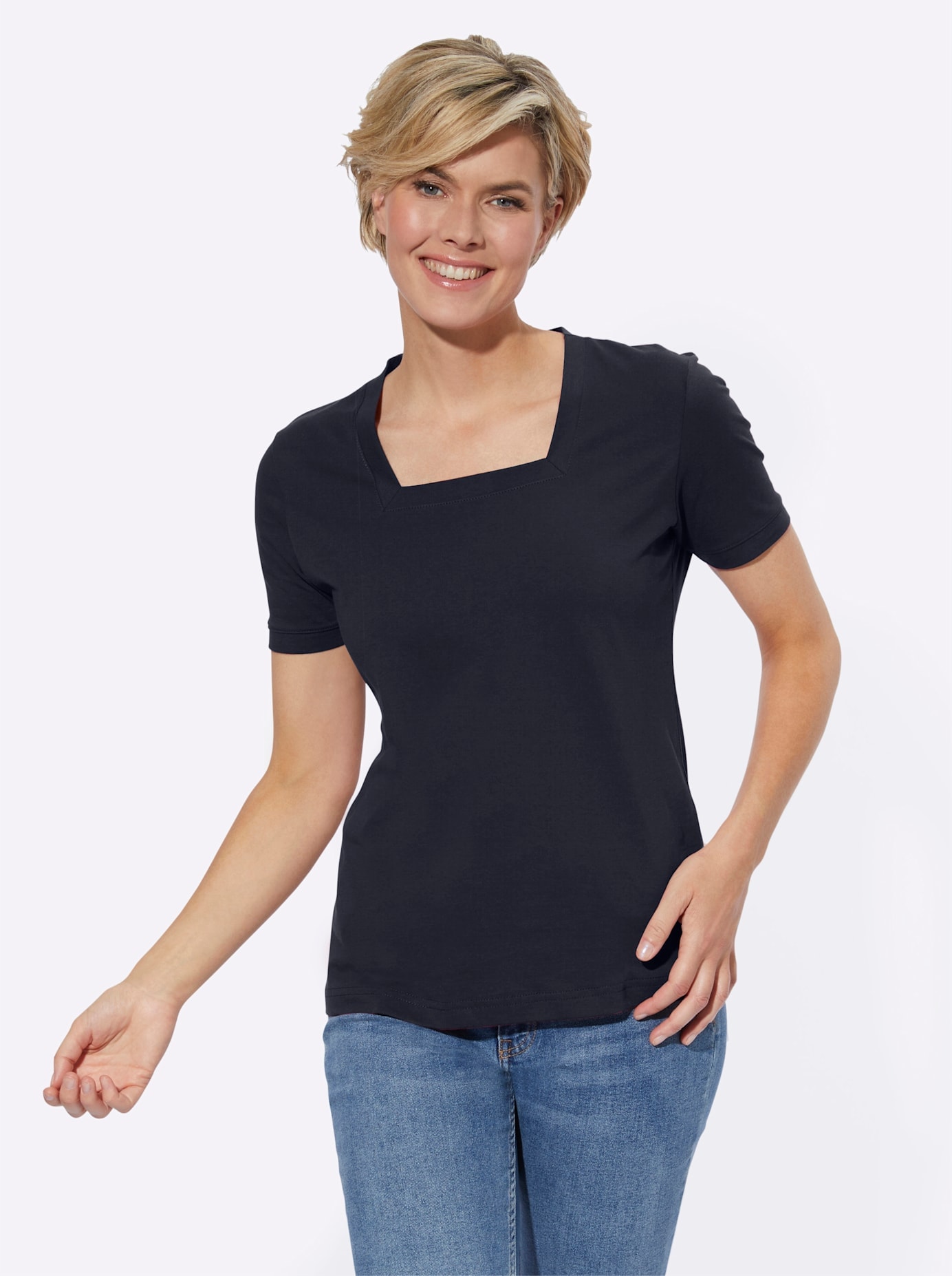 Casual Looks Kurzarmshirt »Shirt«, (1 tlg.)