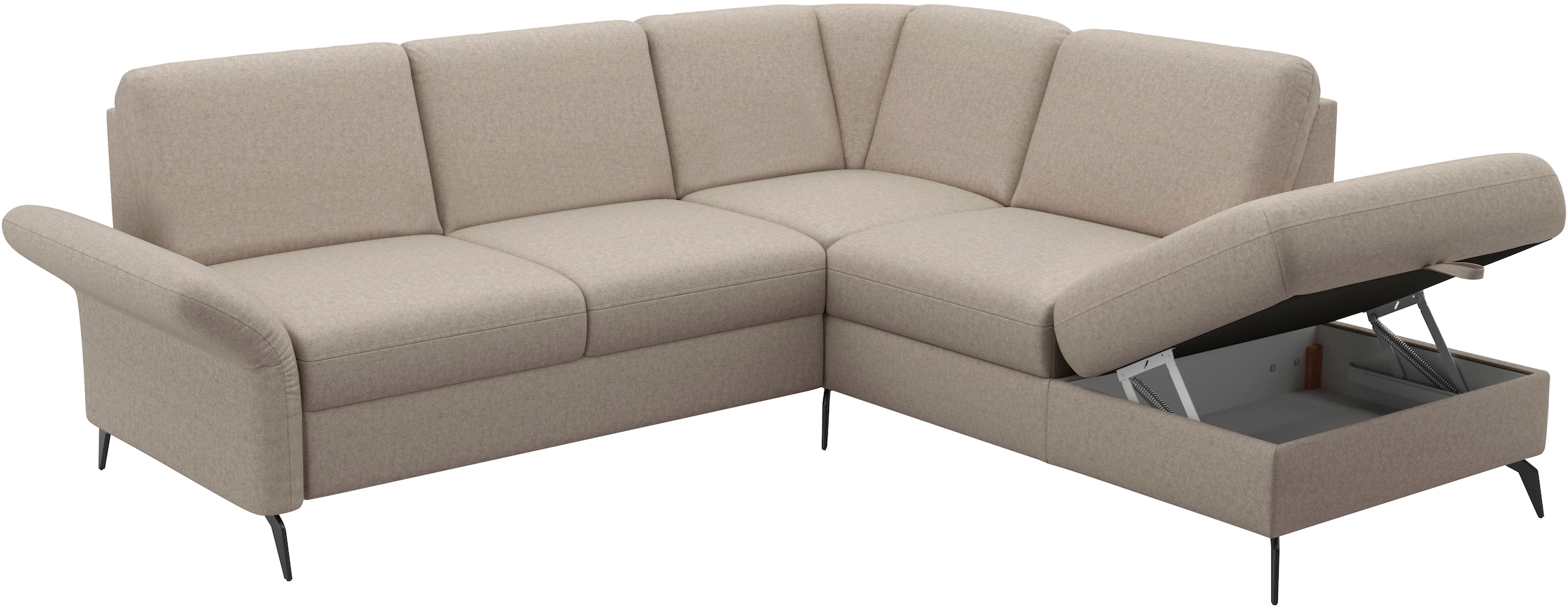 Home affaire Ecksofa »Rochelle«, wahlweise mit Bettfunktion, Bettkasten und Armteilverstellung