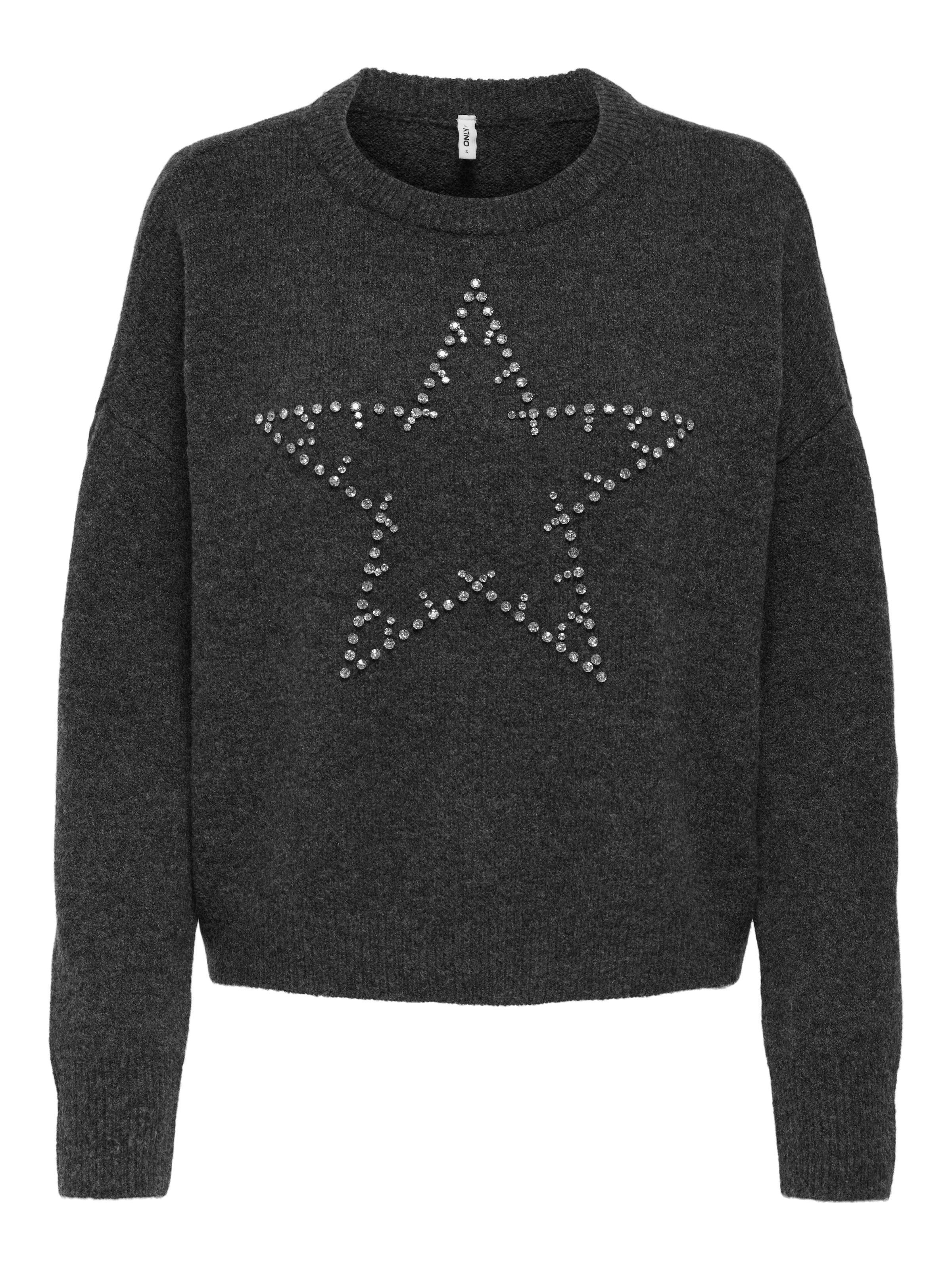 ONLY Strickpullover »ONLRENATA LS O-NECK BLING KNT«