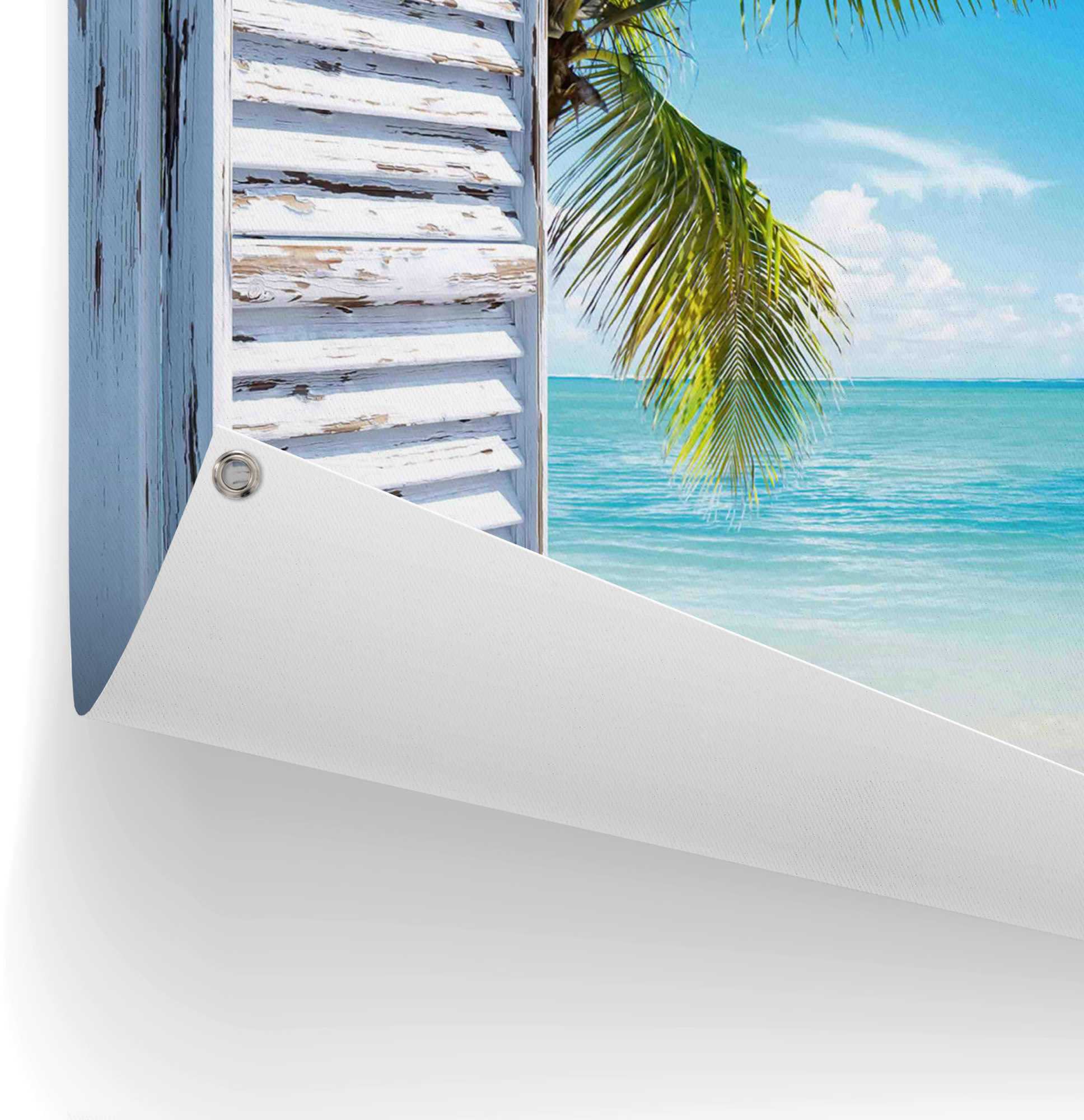Reinders! Poster »Strandfenster«, leichtes und wasserfestes Gartenposter  für den Außeneinsatz im OTTO Online Shop