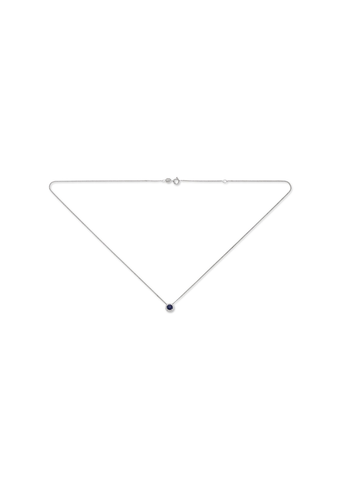 ONE ELEMENT Goldkette »Safir Halskette aus 333 Weißgold  45 cm Ø 6,2 mm«