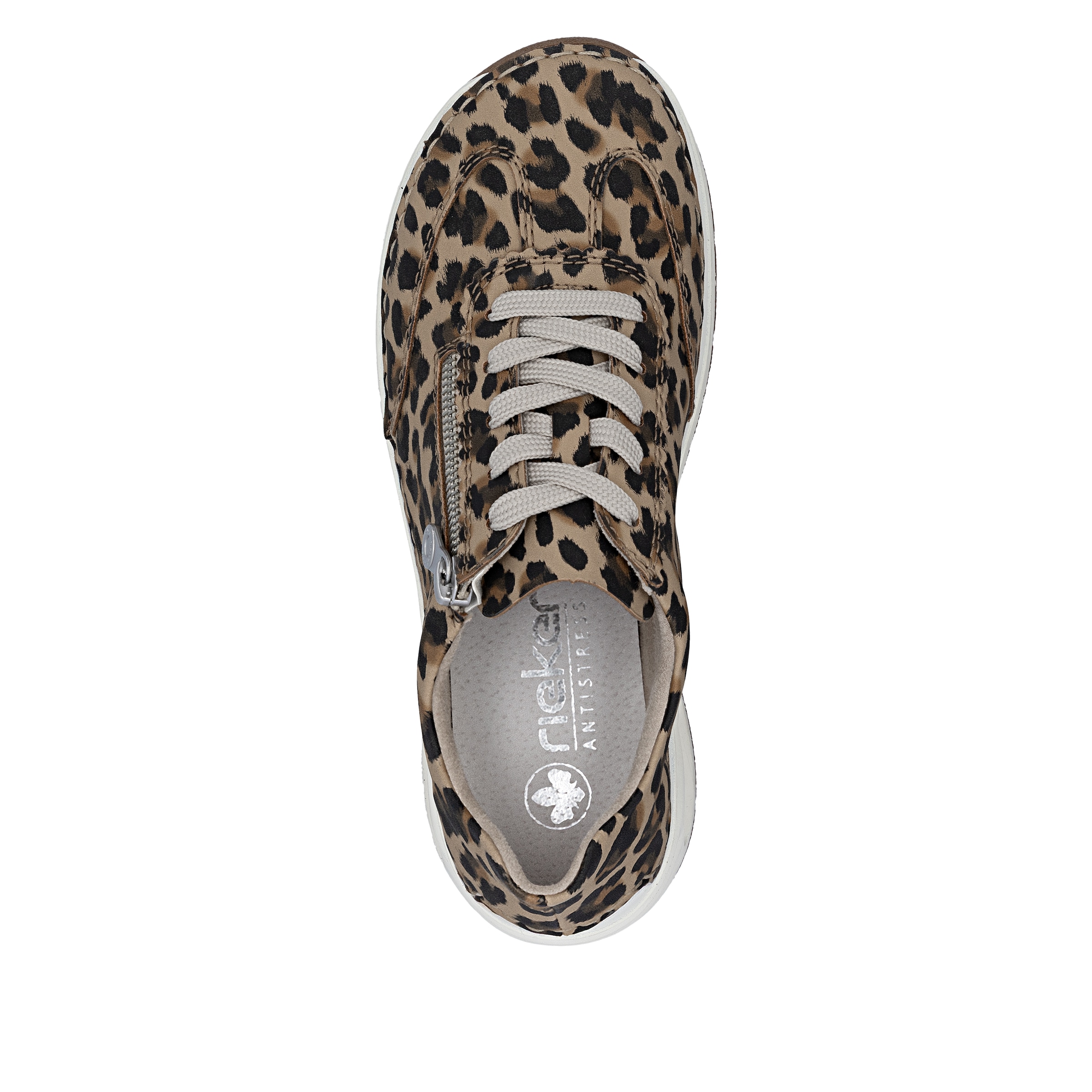 Rieker Sneaker  Schnürschuh, Halbschuh Freizeitsneaker im leo-Look