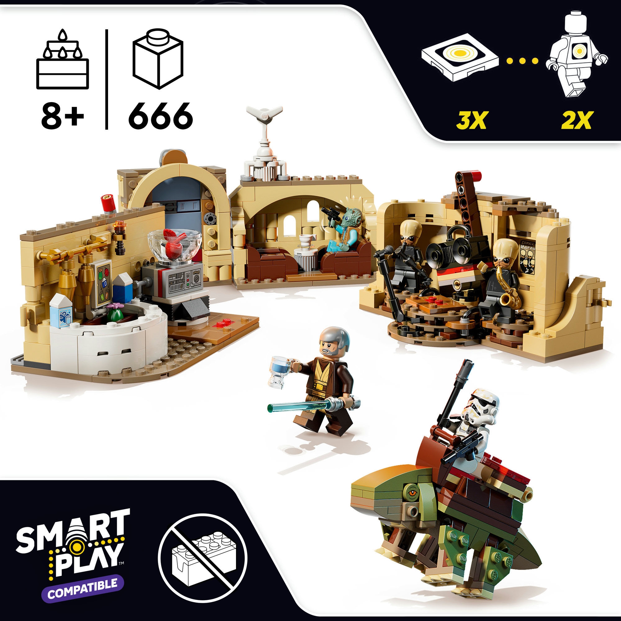 LEGO® Konstruktionsspielsteine »SMART Play: Mos Eisley Cantina (75425), LEGO Star Wars ™« Mit SMART Brick kombatibel (nicht im Lieferumfang enthalten)