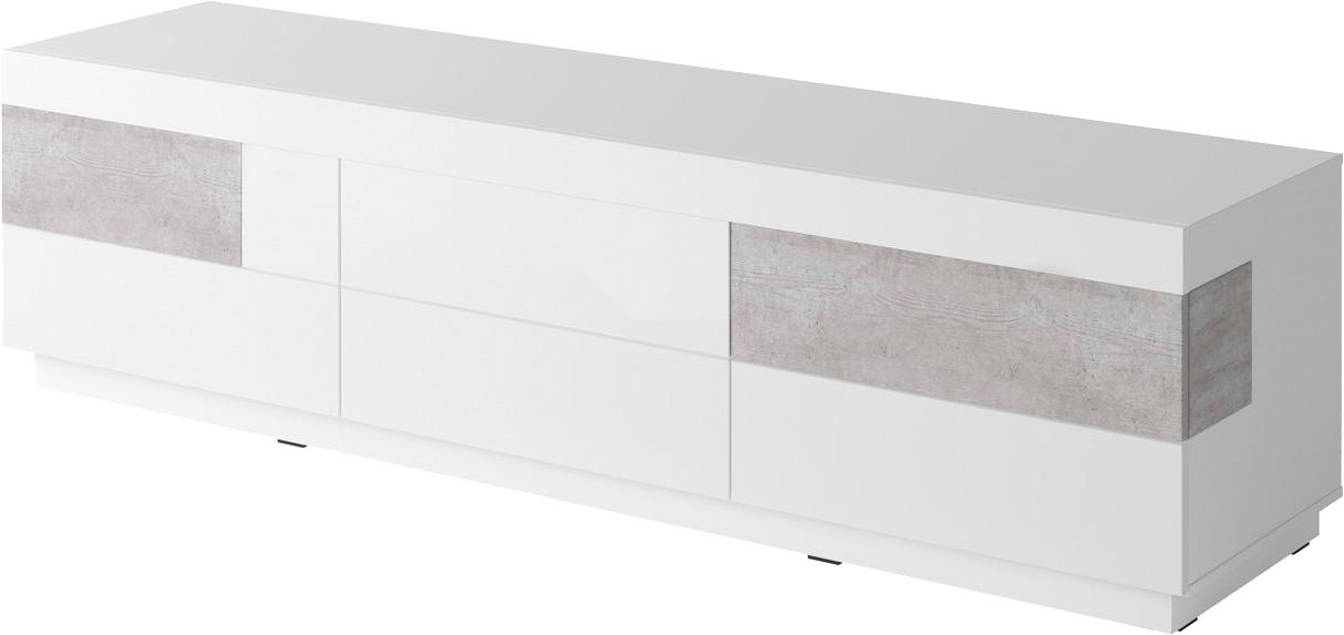 Helvetia Lowboard »SILKE«, Breite 206 cm, Hochglanzfronten