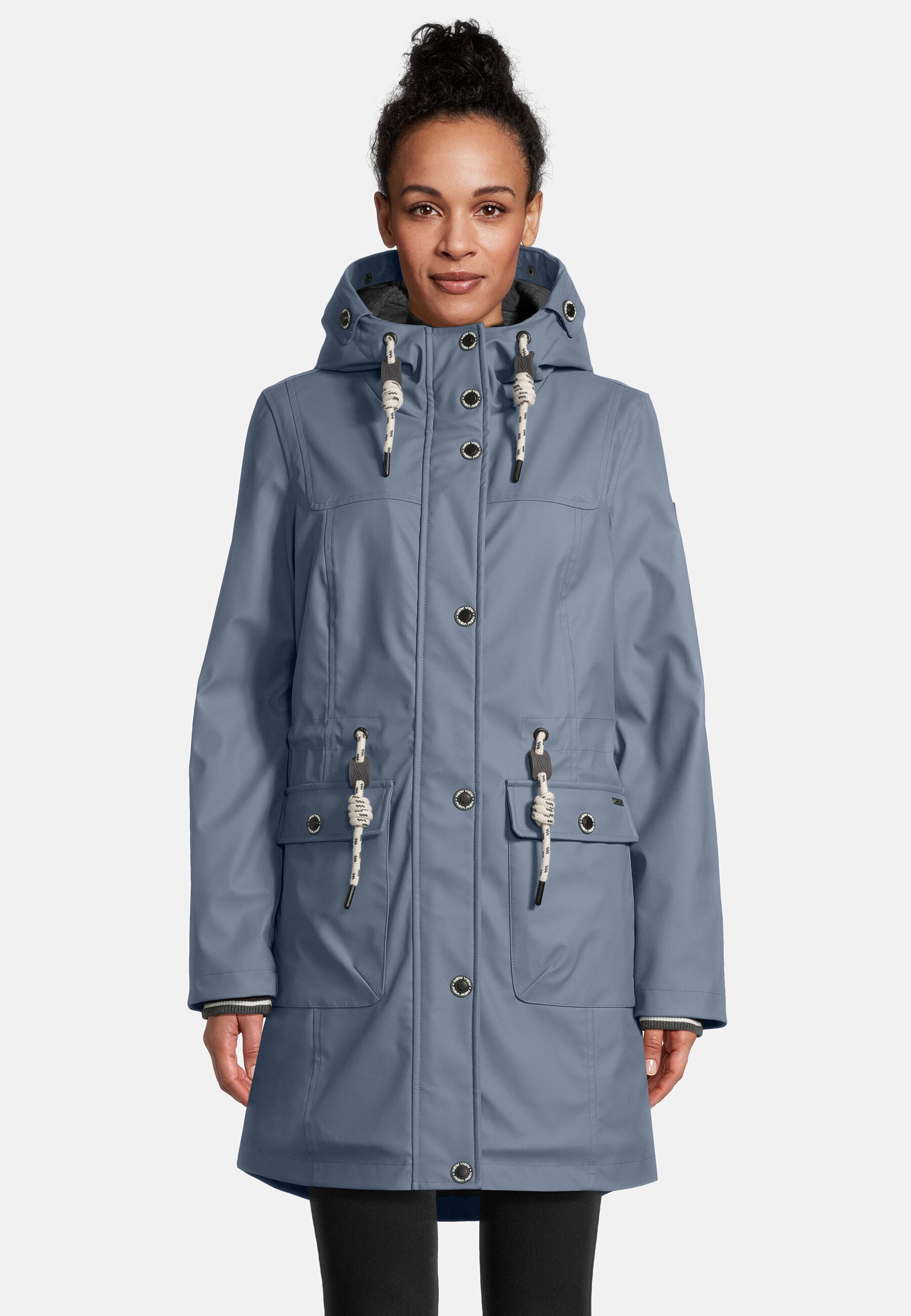 New View Regenjacke »Lillie« mit Kapuze mit weitenregulierbarer Kapuze