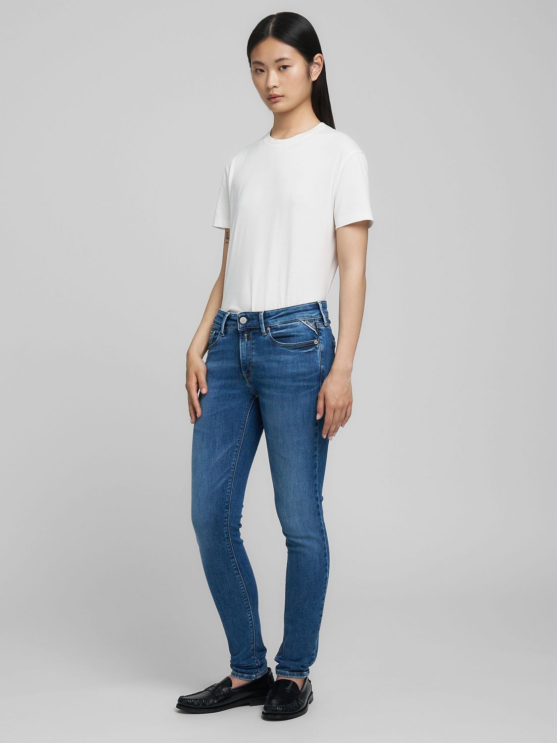Replay 5-Pocket-Jeans »NEW LUZ Skinny Fit«, in Ankle-Länge