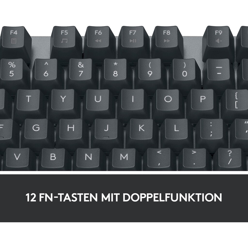 Logitech Tastatur »K835 TKL MECHANICAL - Switch Red«, (USB-Anschluss-Fn-Tasten)