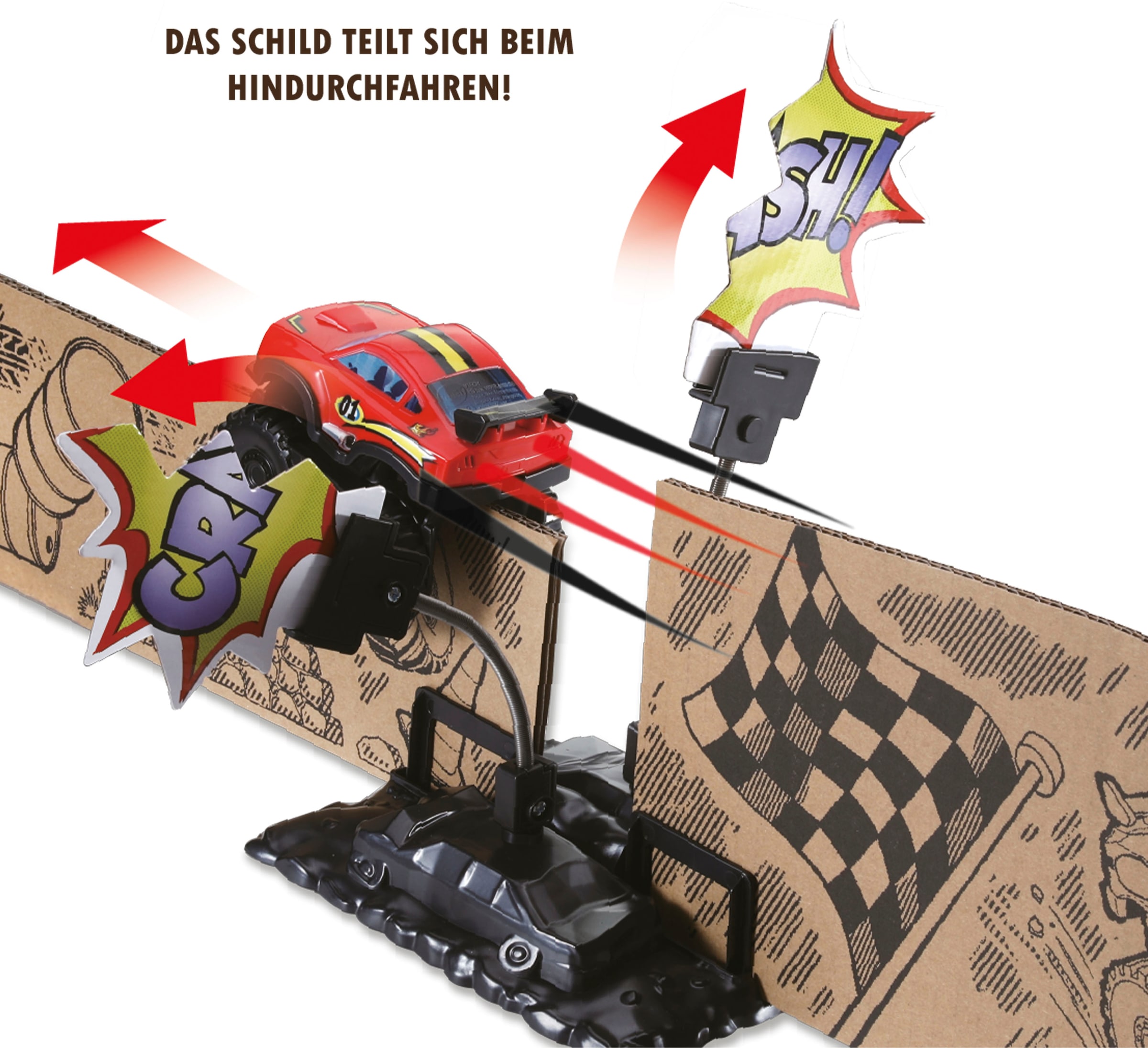 Vtech® Spielzeug-Monstertruck »Car-Board Racers - Monster-Advnture Set«, aus recyceltem Material