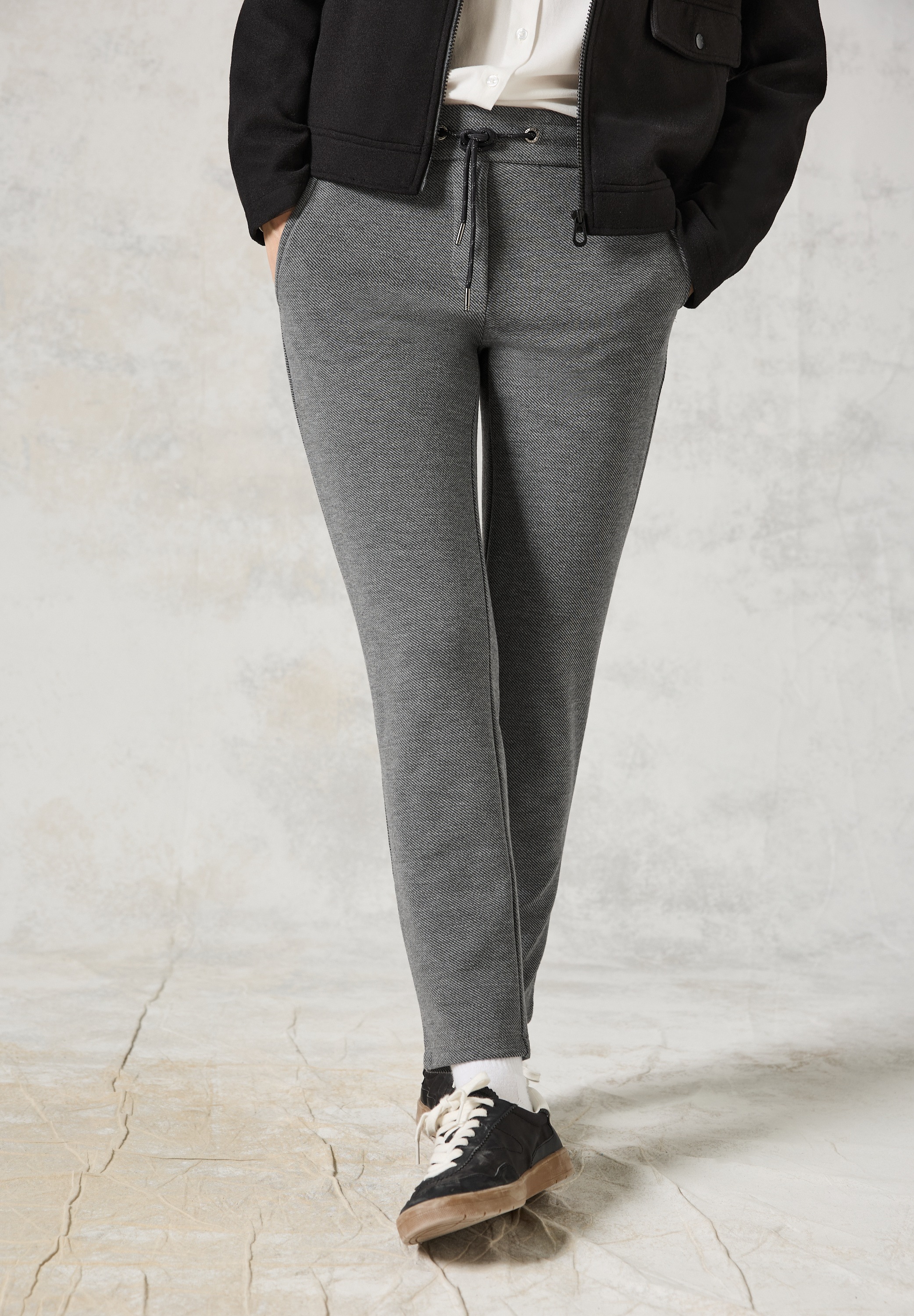 Cecil Stoffhose »Style Tracey«, Sommerhose mit Kordelzug und Stretch