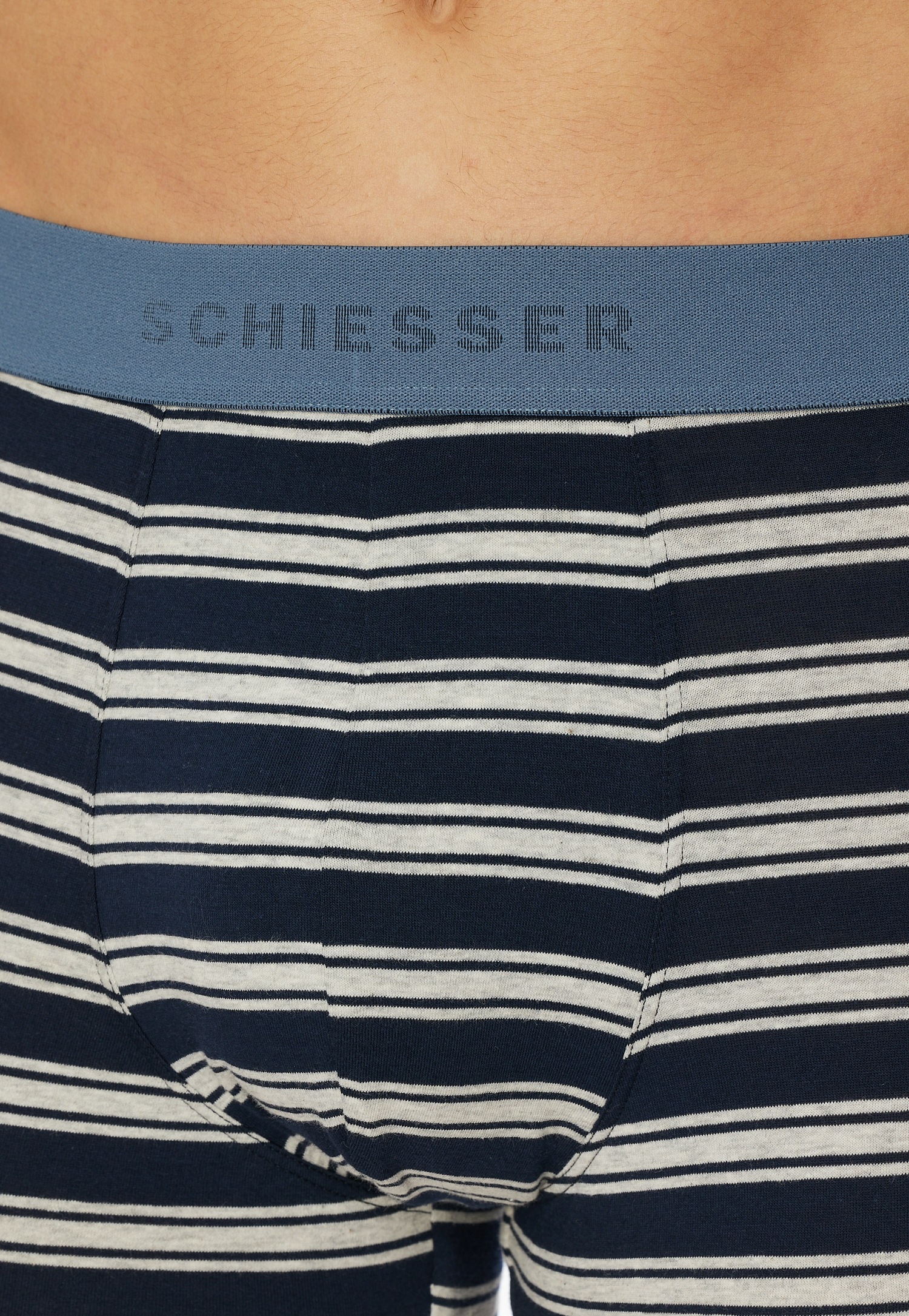 Schiesser Boxershorts »"95/5"«, (3er Pack), angenehm softer Logo-Webgummibund