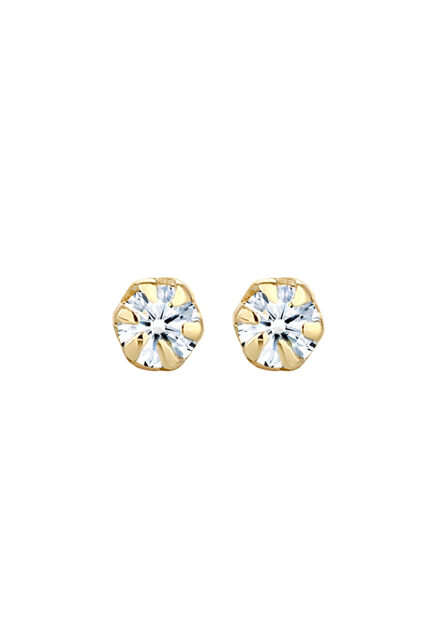 Elli DIAMONDS Paar Ohrstecker »Ohrringe Stecker Diamant 0.06 ct. Solitär 925 Silber«