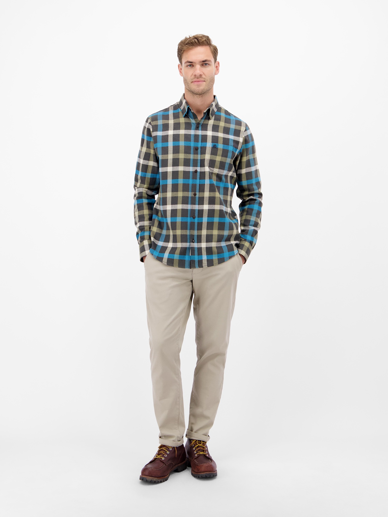 LERROS Flanellhemd »Stylisches Flannelhemd, klassisch kariert«