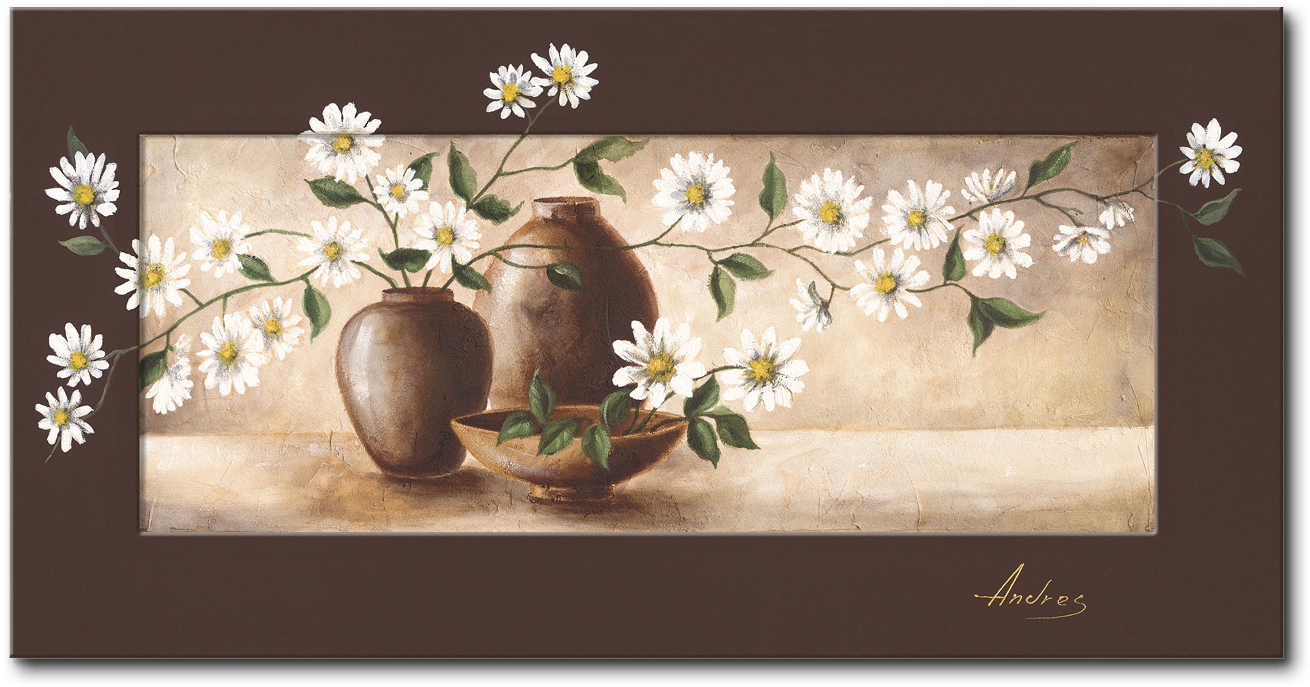 Artland Wandbild »Stillleben mit Margeriten«, OTTO Vasen Töpfe, bei St.) (1 