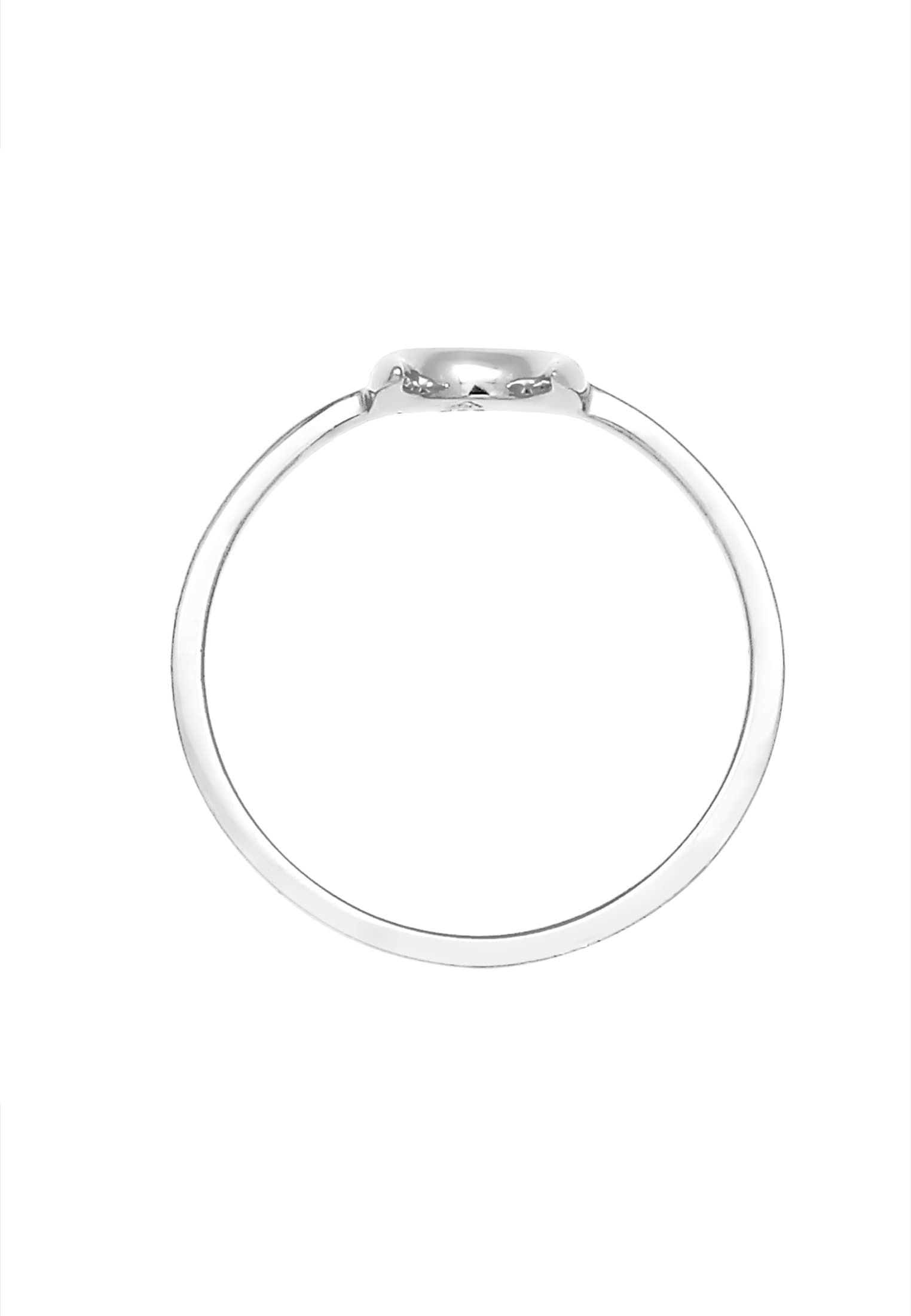 Elli Silberring »Ring Halbmond Mond Astro Basic 925 Silber«