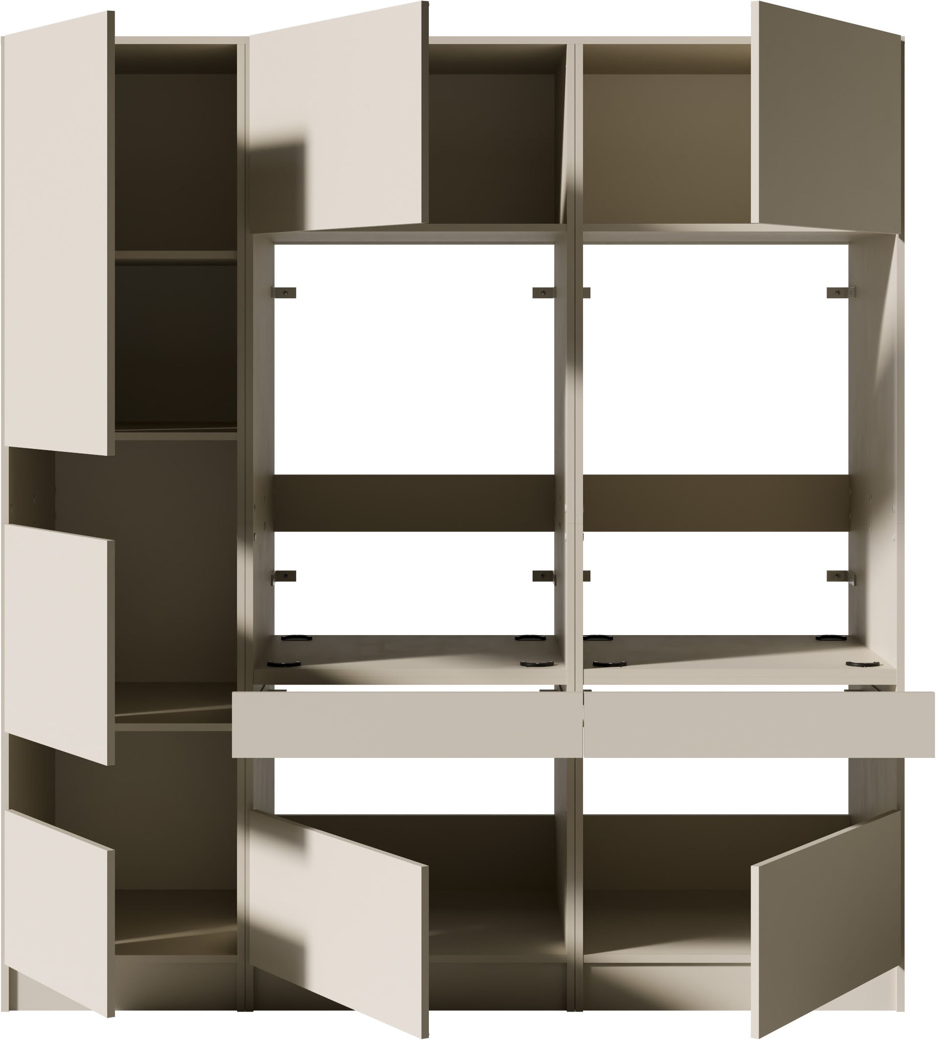 BASIC by Balculina Mehrzweckschrank-Set »Washhome B/T/H 186x68x200 cm« 3 Stk. tlg.