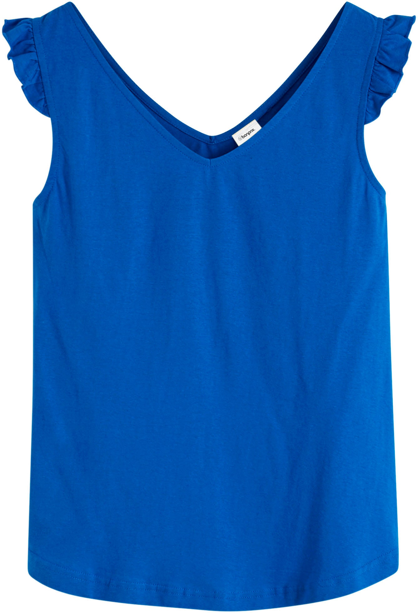 bonprix Shirttop lockerer loose fit, ärmelloses Design, aus Baumwolle