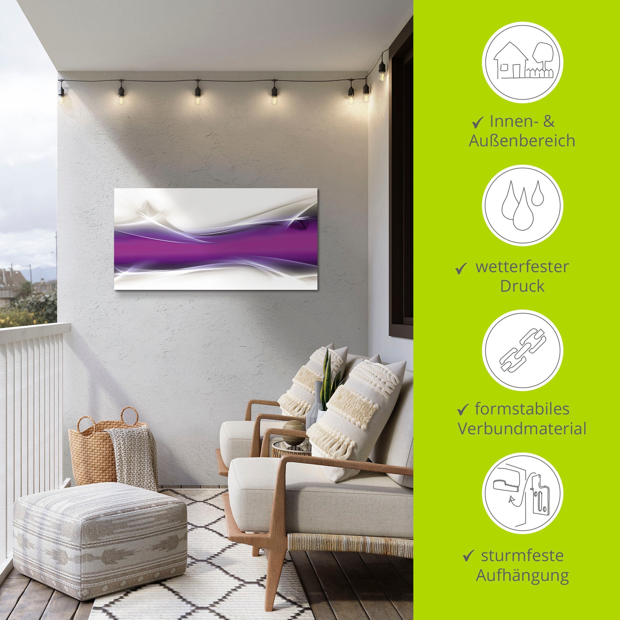 Artland Wandbild »Kreatives Element« Gegenstandslos 1 Stk. tlg. als Alubild, Outdoorbild, Leinwandbild, Poster in verschied. Größen