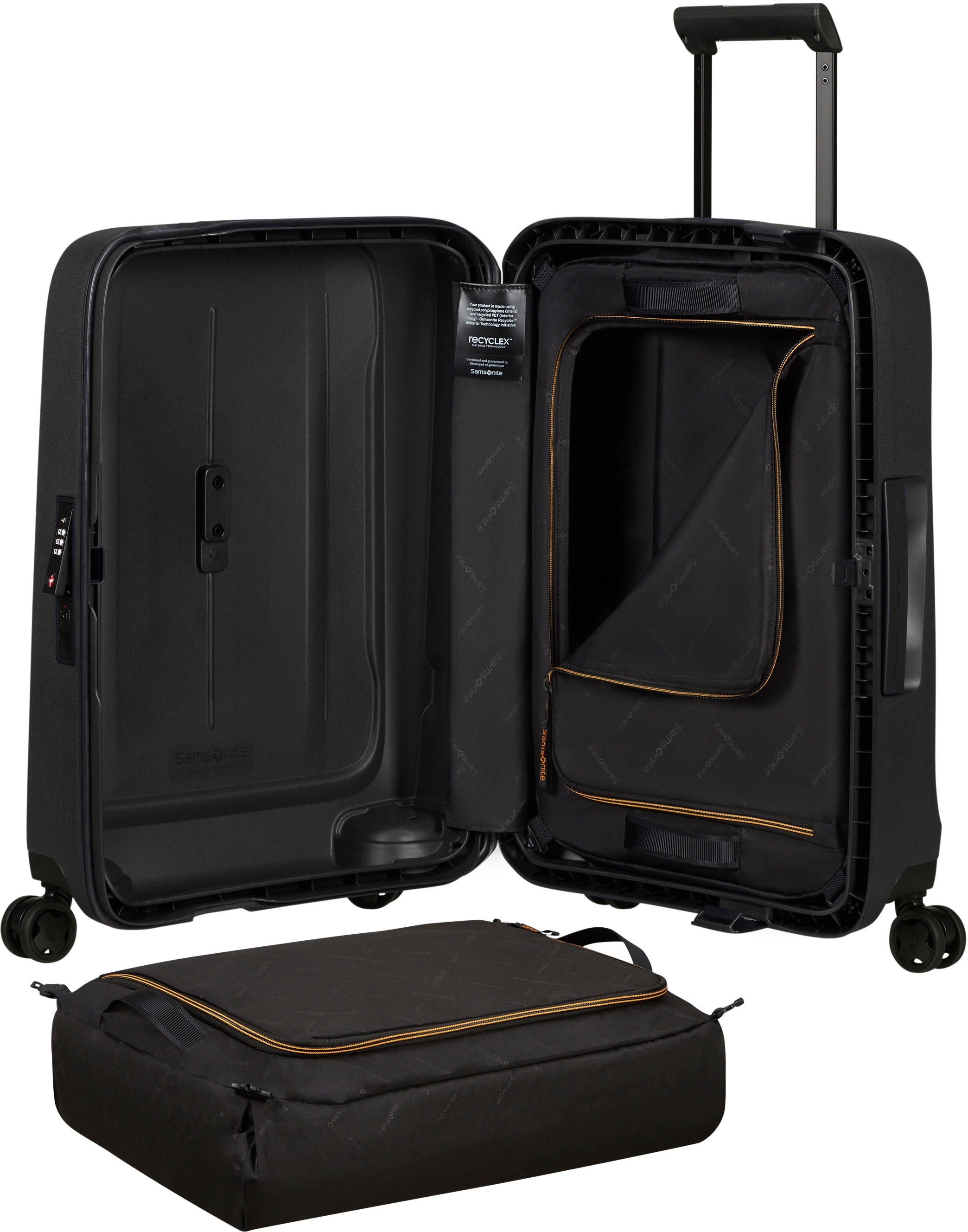Samsonite Hartschalen-Trolley »ESSENS, verschiedene Größen und Farben«, 4 Rollen, Reisekoffer Hartschalenkoffer Koffer für Flugreisen TSA-Schloss