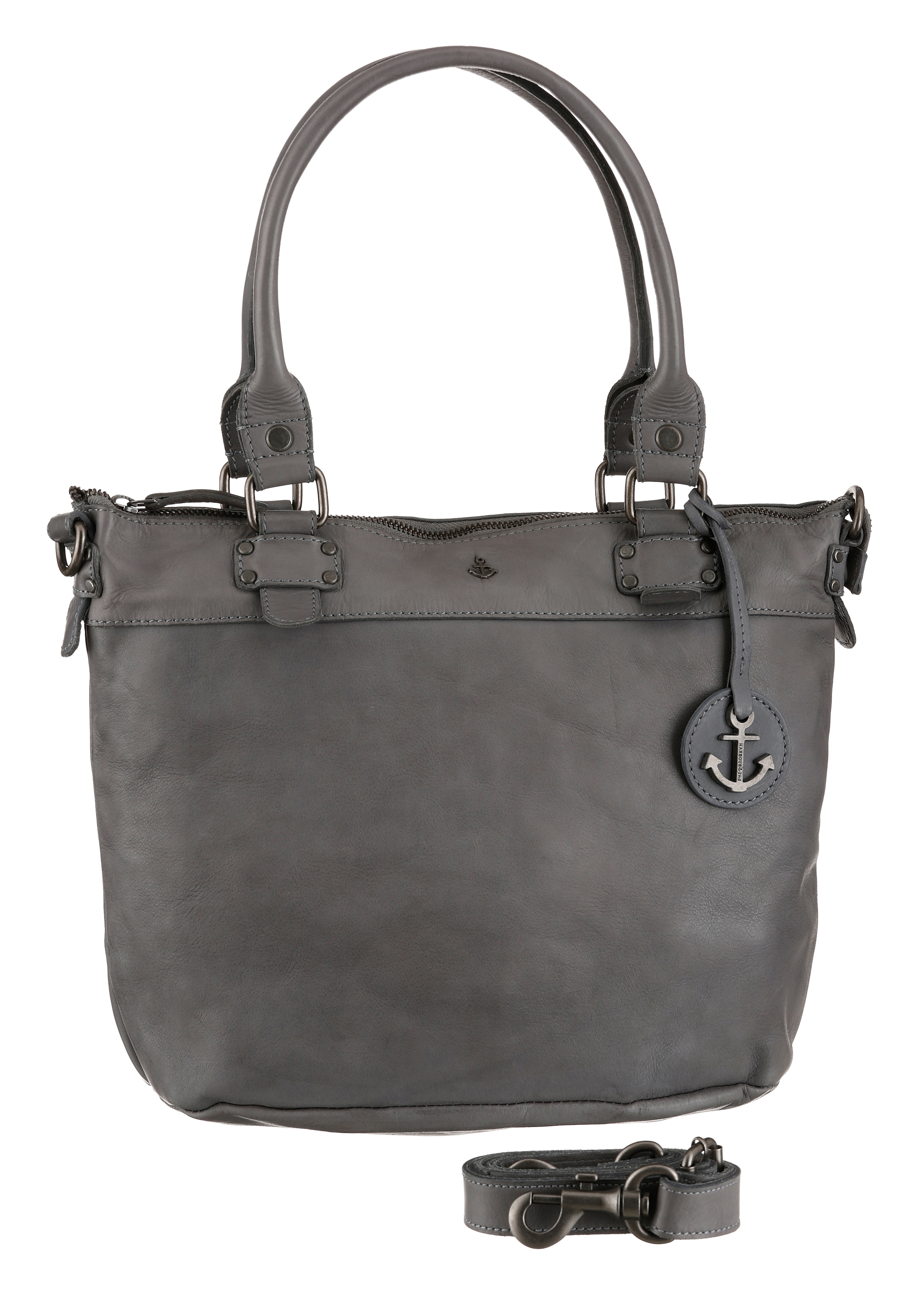 HARBOUR 2nd Shopper »Bianca«, aus Leder mit typischen Marken-Anker-Label und Schmuckanhänger