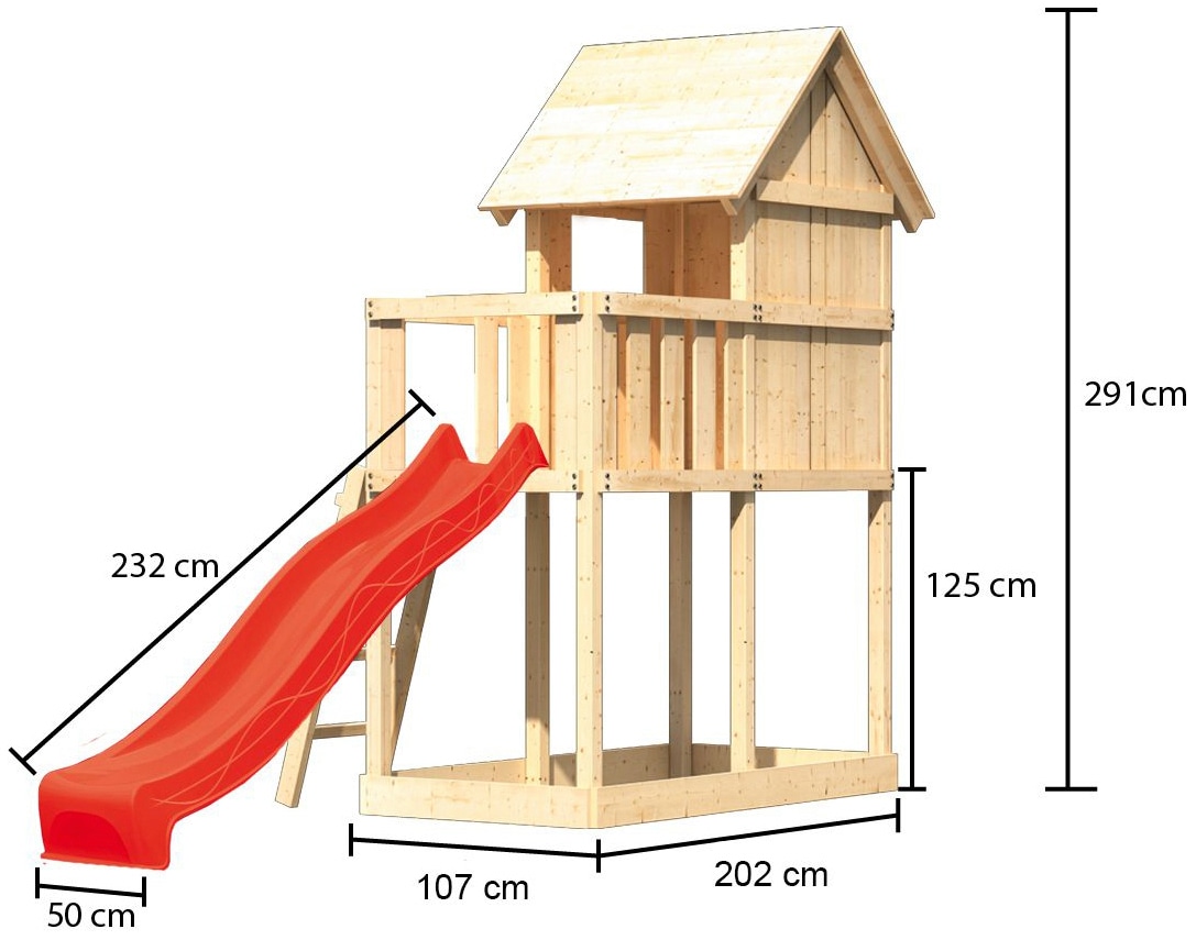 KONIFERA Spielturm »Finni«, BxTxH: 107x202x291 cm