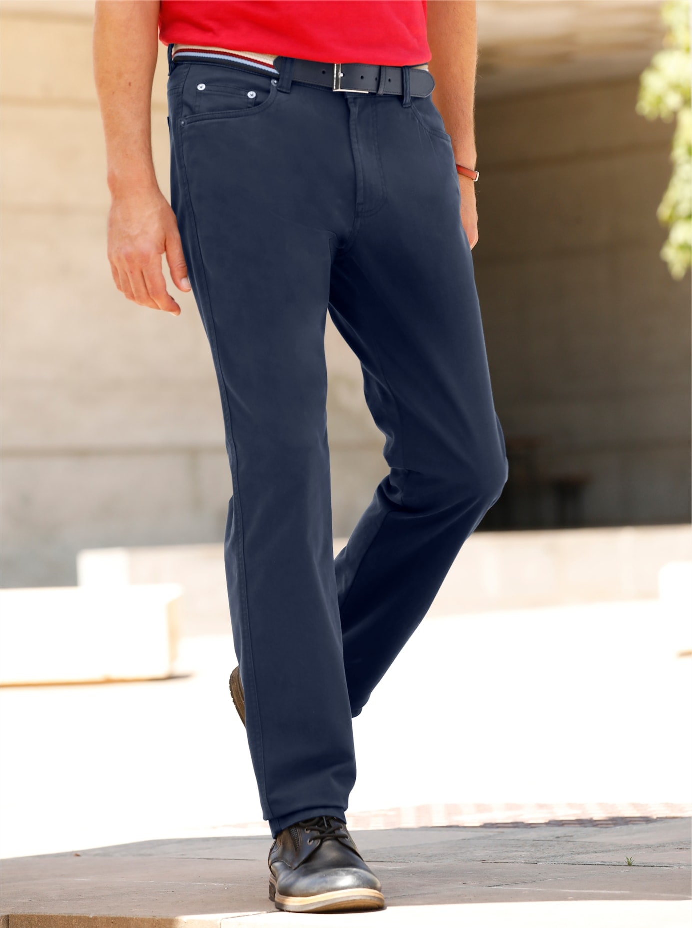 Brühl Herren 5-Pocket-Hose in blau, Größe 26
