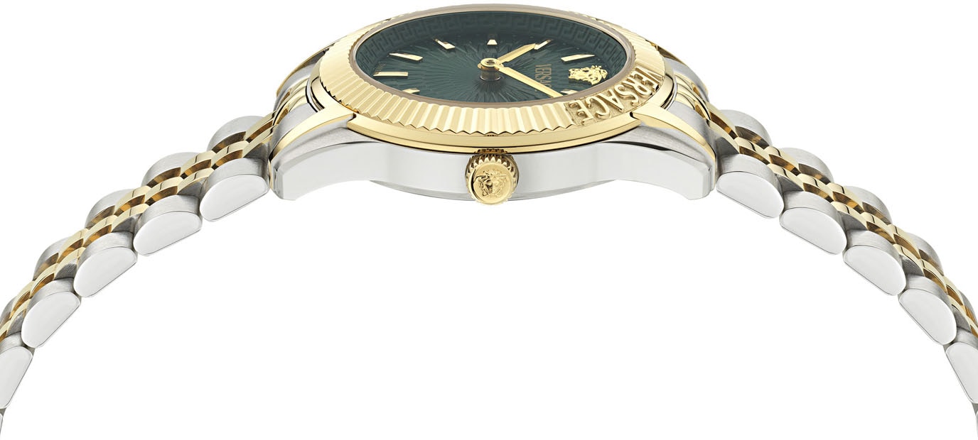 Versace Quarzuhr »GRECA TIME LADY«, Armbanduhr, Damenuhr, Saphirglas, Swiss Made, analog