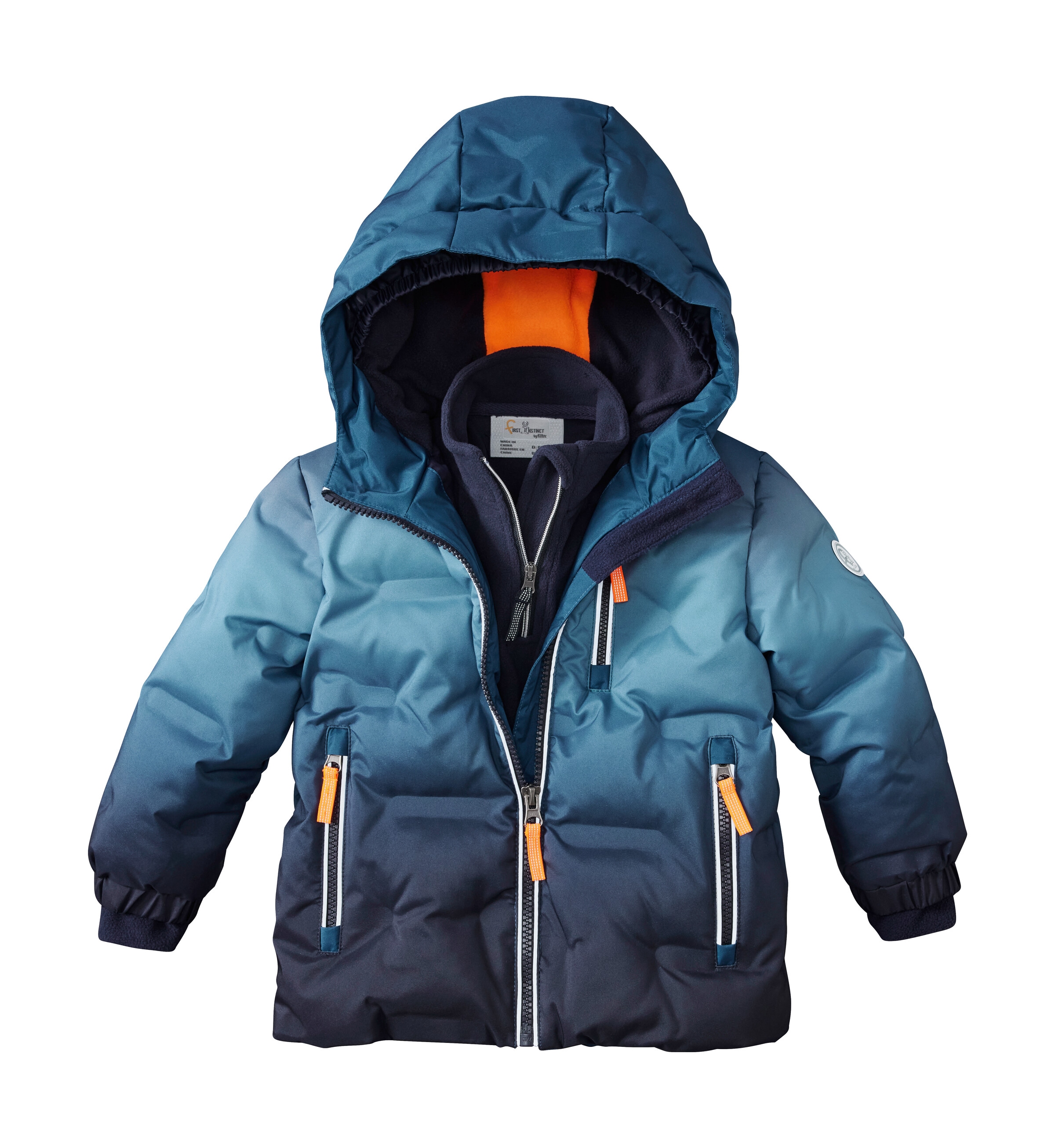 first instinct by killtec Fleecepullover »FISW 30 MNS FLC SHRT«, Fleeceshirt mit Kinnschutz, reflektierenden Details und Namensetikett