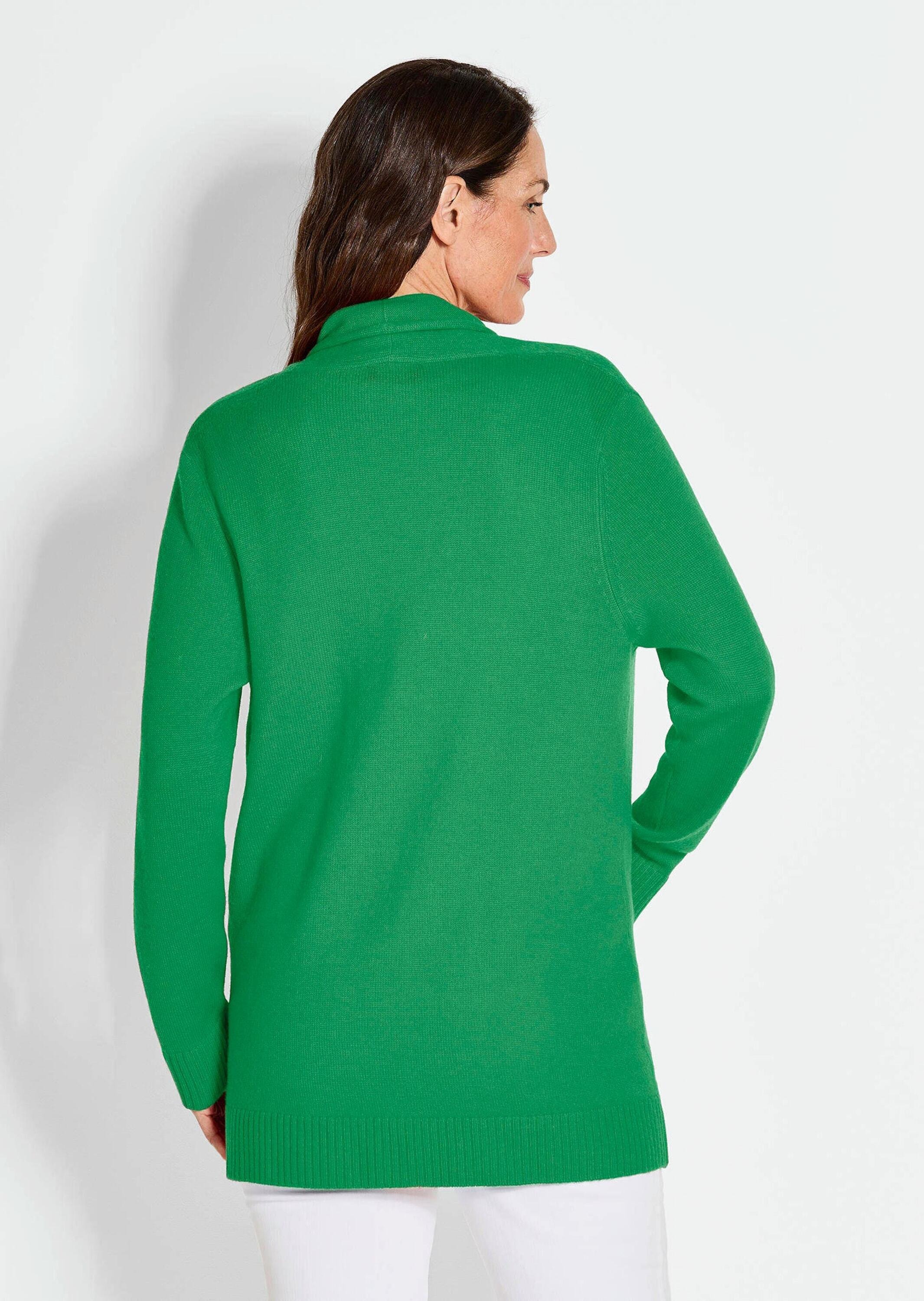 GOLDNER Strickjacke »Kurzgröße Langarm Cardigan aus Merino«