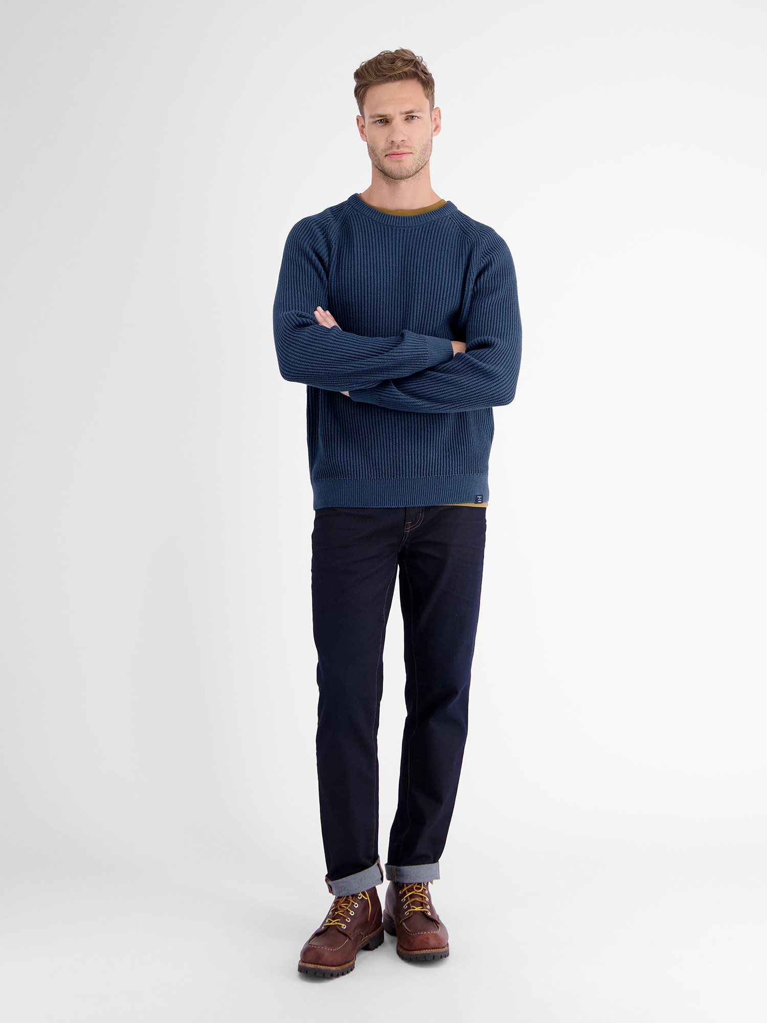 LERROS Strickpullover »LERROS Strickpullover, Fishermanstyle«