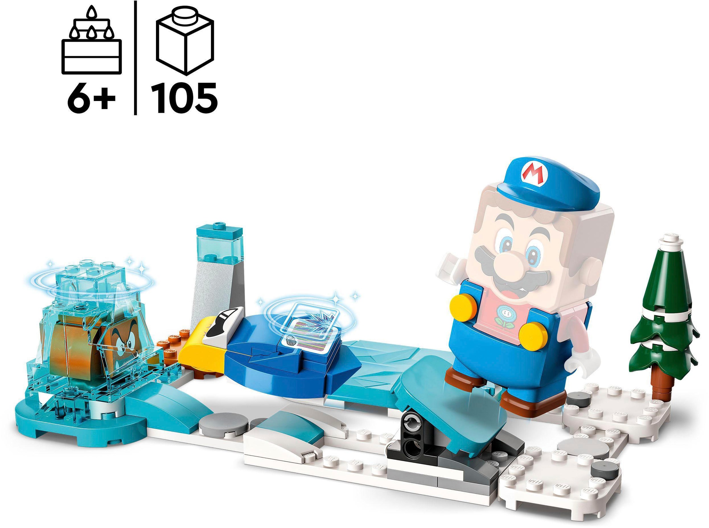 LEGO® Konstruktionsspielsteine »Eis-Mario-Anzug – Erweiterungsset (71415), LEGO® Super Mario«, (105 St.), Made in Europe
