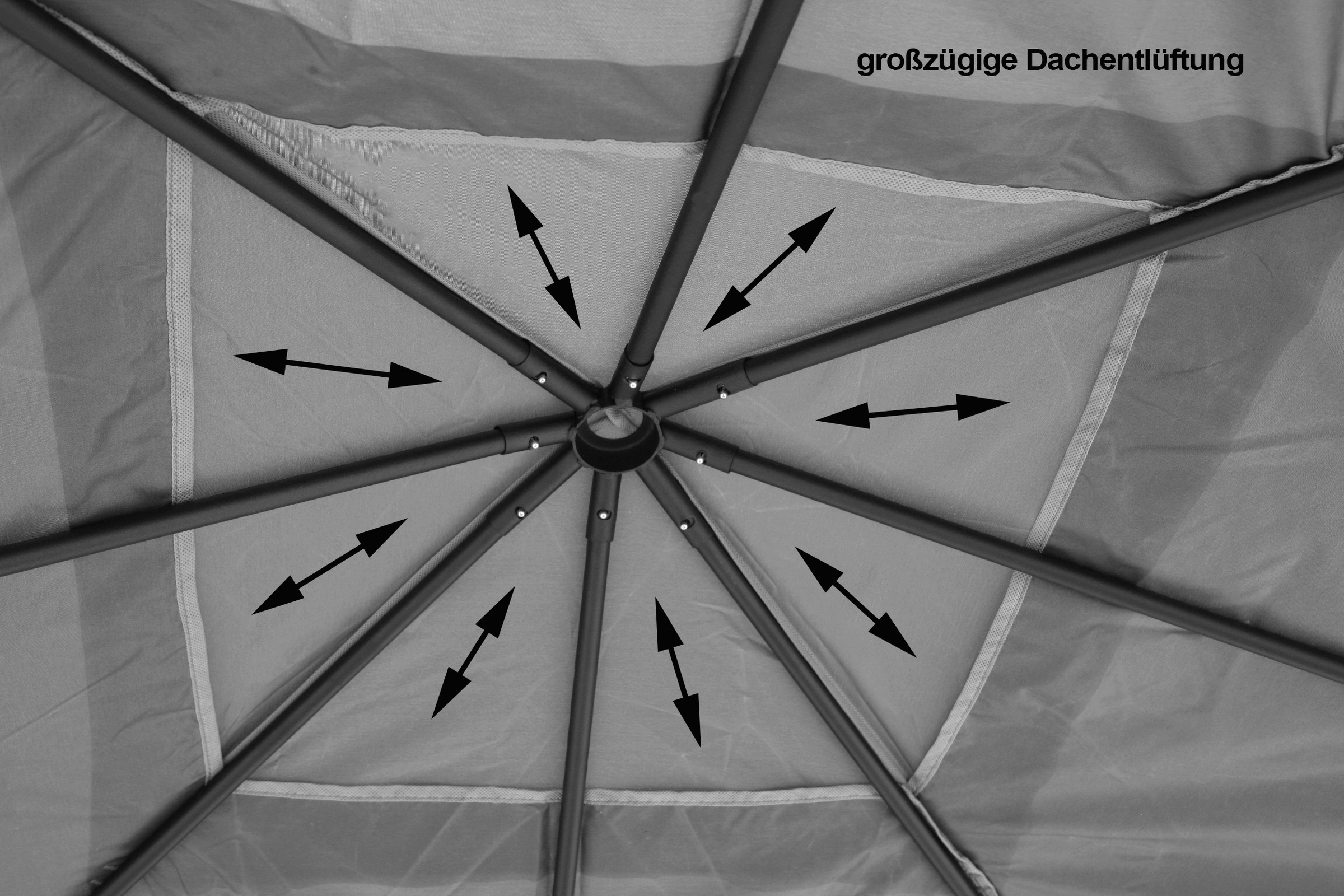 Grasekamp Pavillon »Antik Rimini Flex«, BxT: 293x293 cm, in versch. Farben