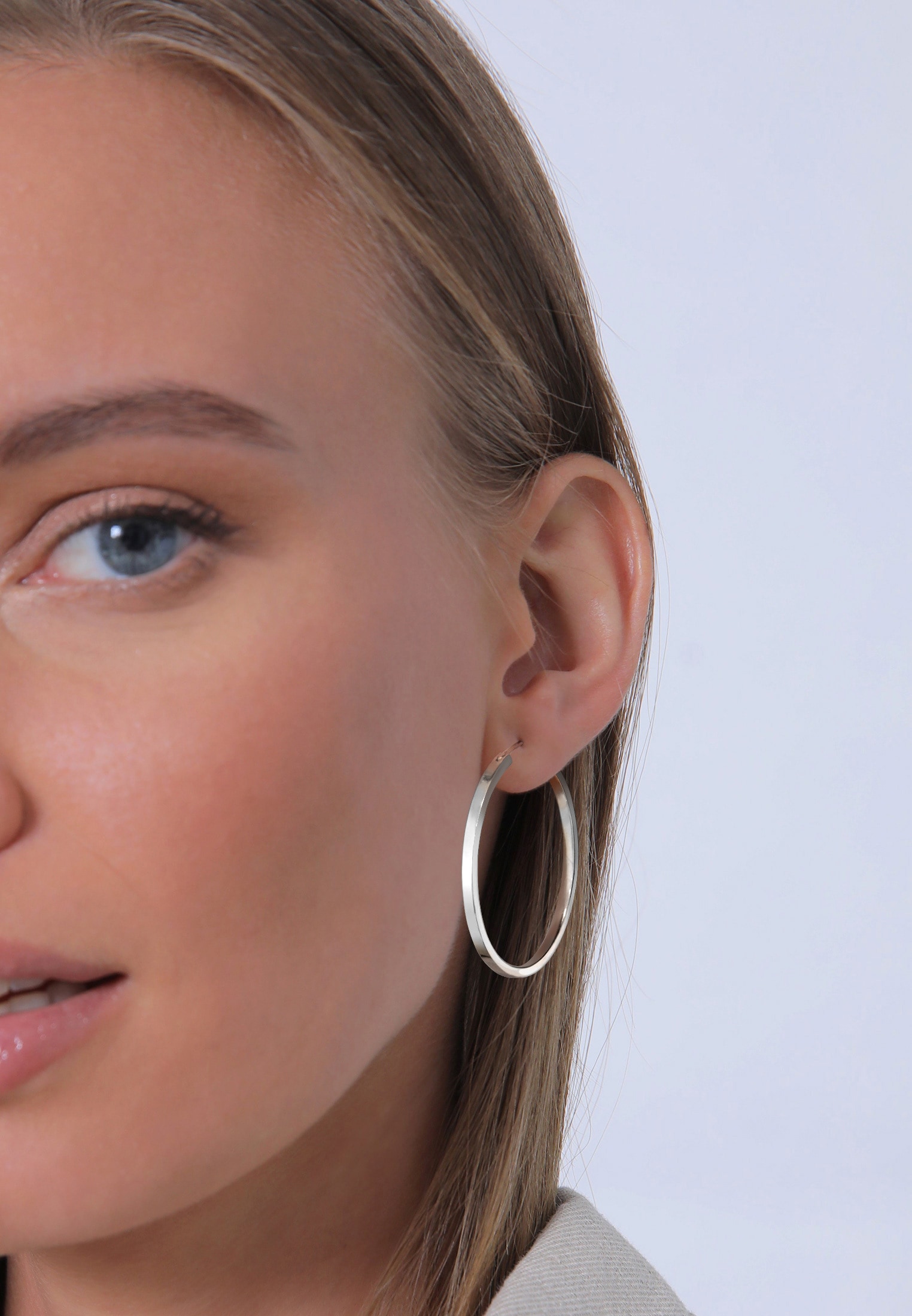 Elli Premium Paar Creolen »Ohrringe Geo Elli 925 Silber«