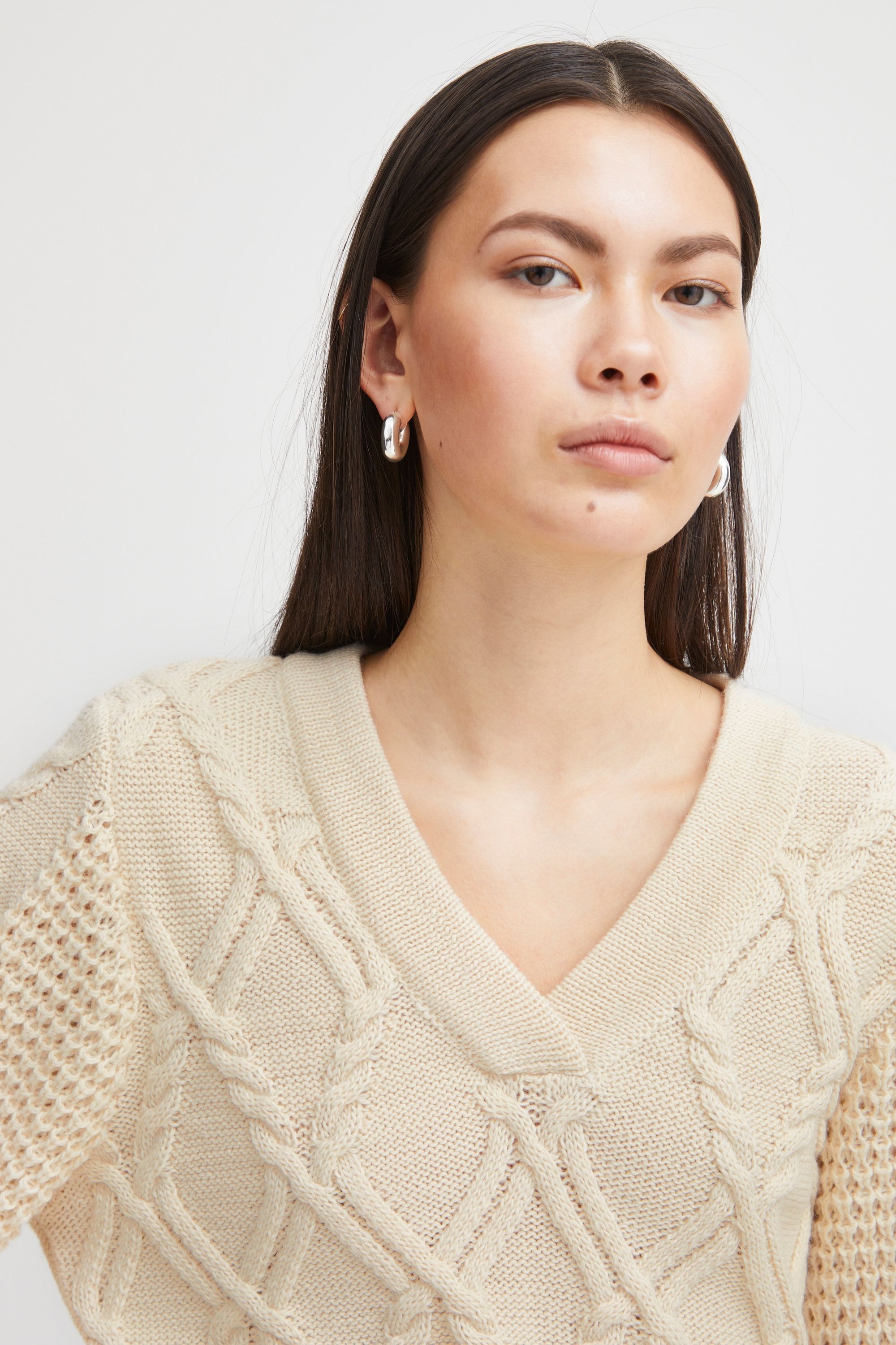 Ichi Strickfleece-Pullover »Strickpullover IHAndosa«