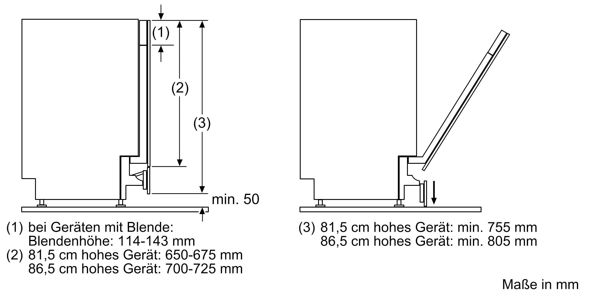 NEFF Montagezubehör »Z7880X0«, für hohe Korpusmaße